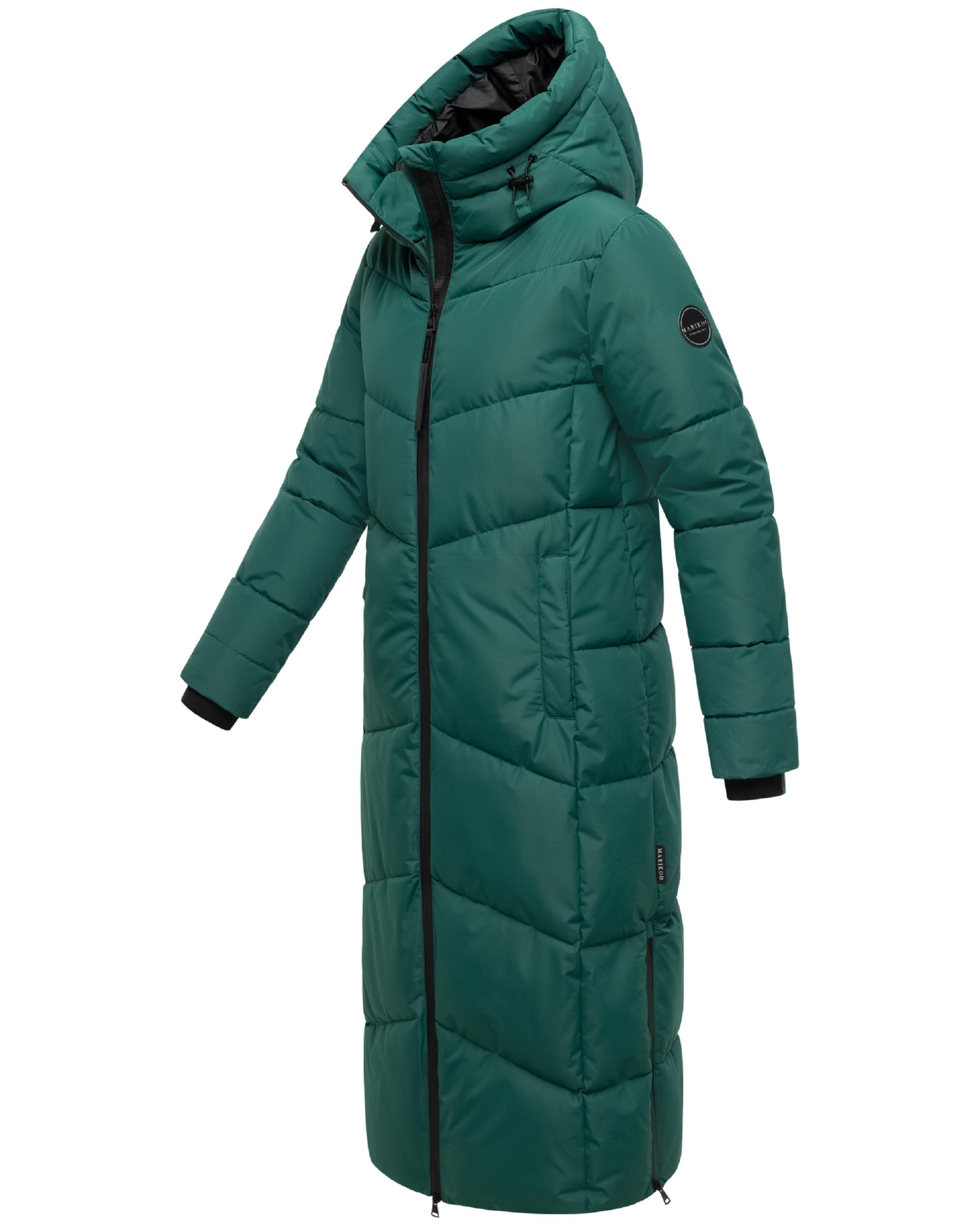 Winter Steppmantel mit wasserdichten Reißverschlüssen "Firella XVI" Evergreen