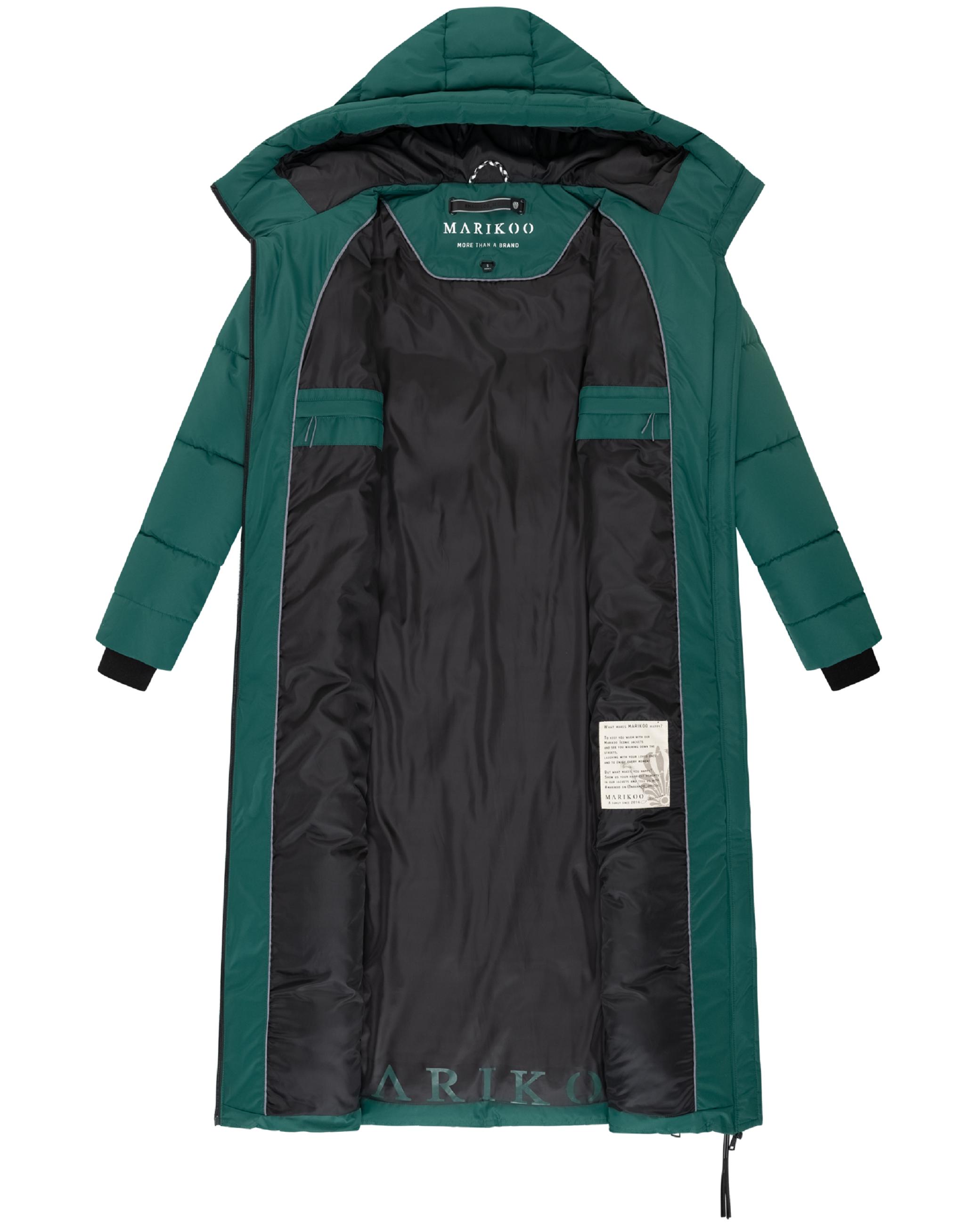 Winter Steppmantel mit wasserdichten Reißverschlüssen "Firella XVI" Evergreen
