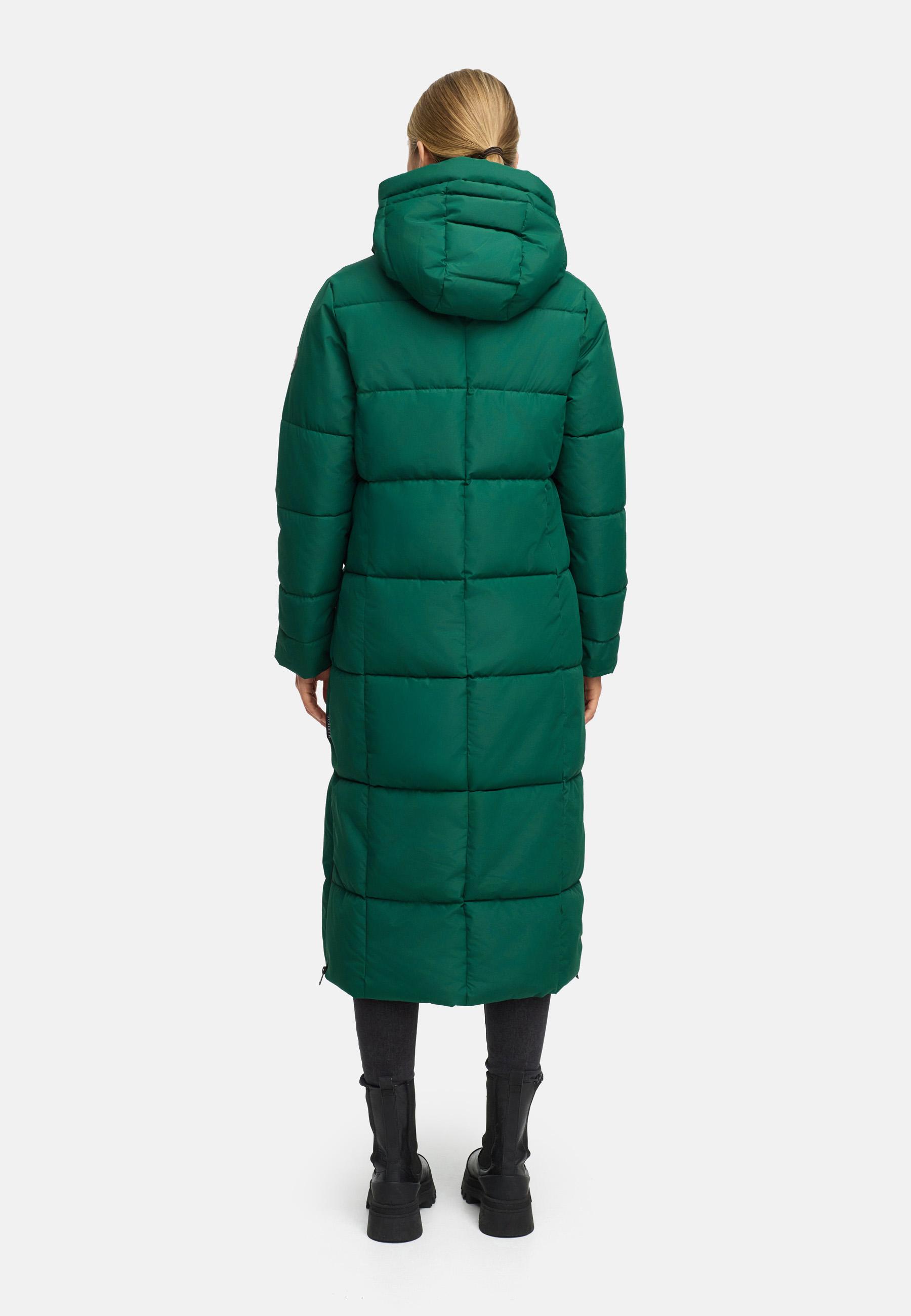 Winter Steppmantel mit wasserdichten Reißverschlüssen "Firella XVI" Evergreen