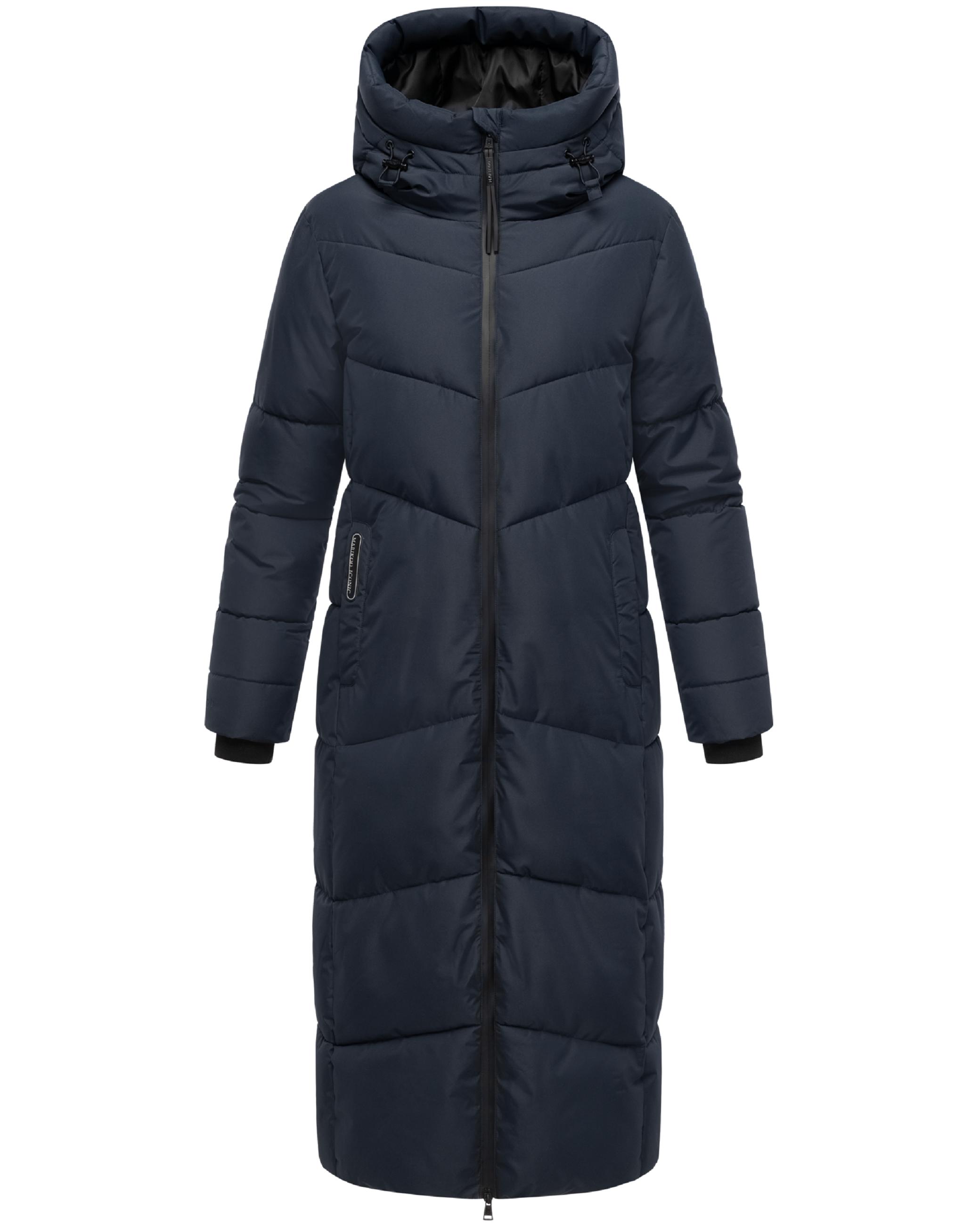 Winter Steppmantel mit wasserdichten Reißverschlüssen "Firella XVI" Navy