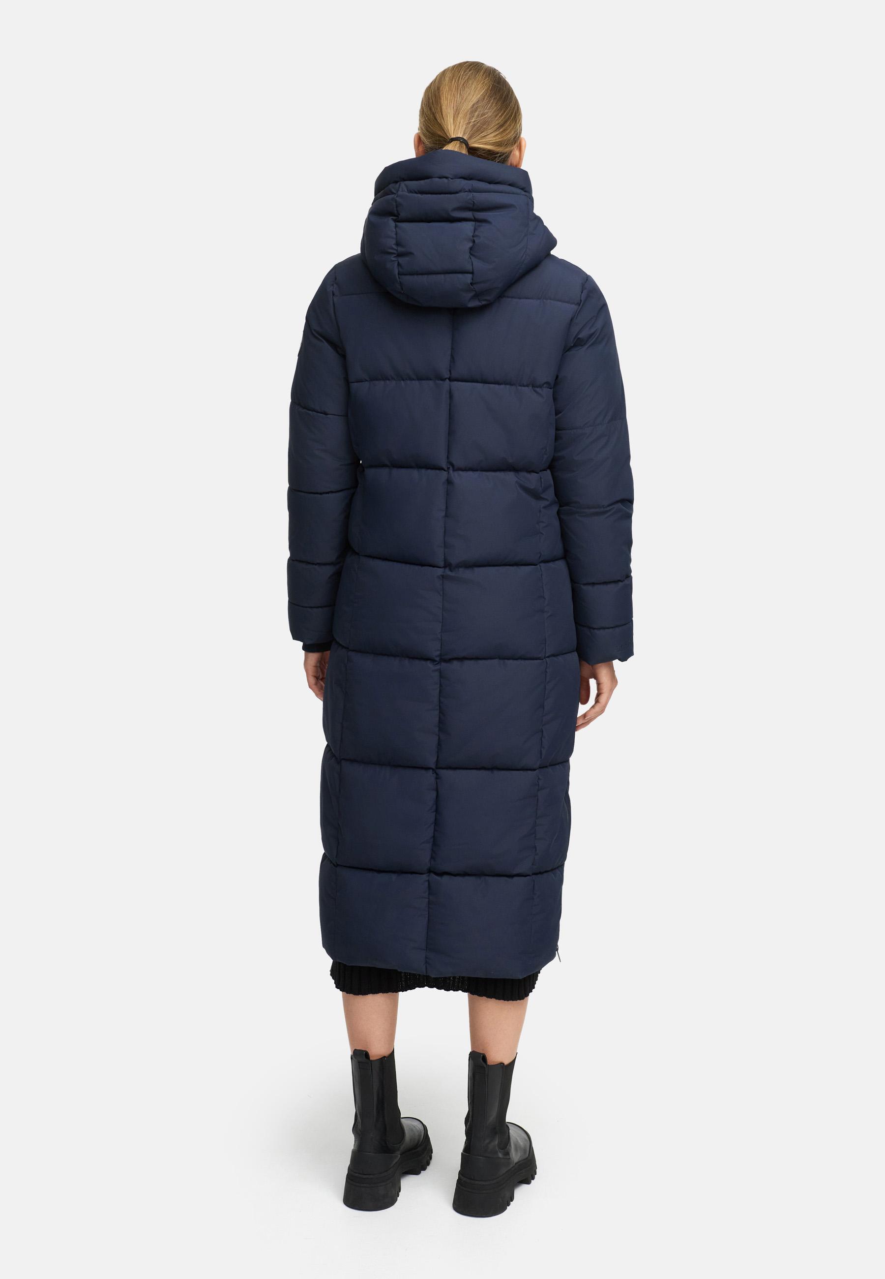 Winter Steppmantel mit wasserdichten Reißverschlüssen "Firella XVI" Navy
