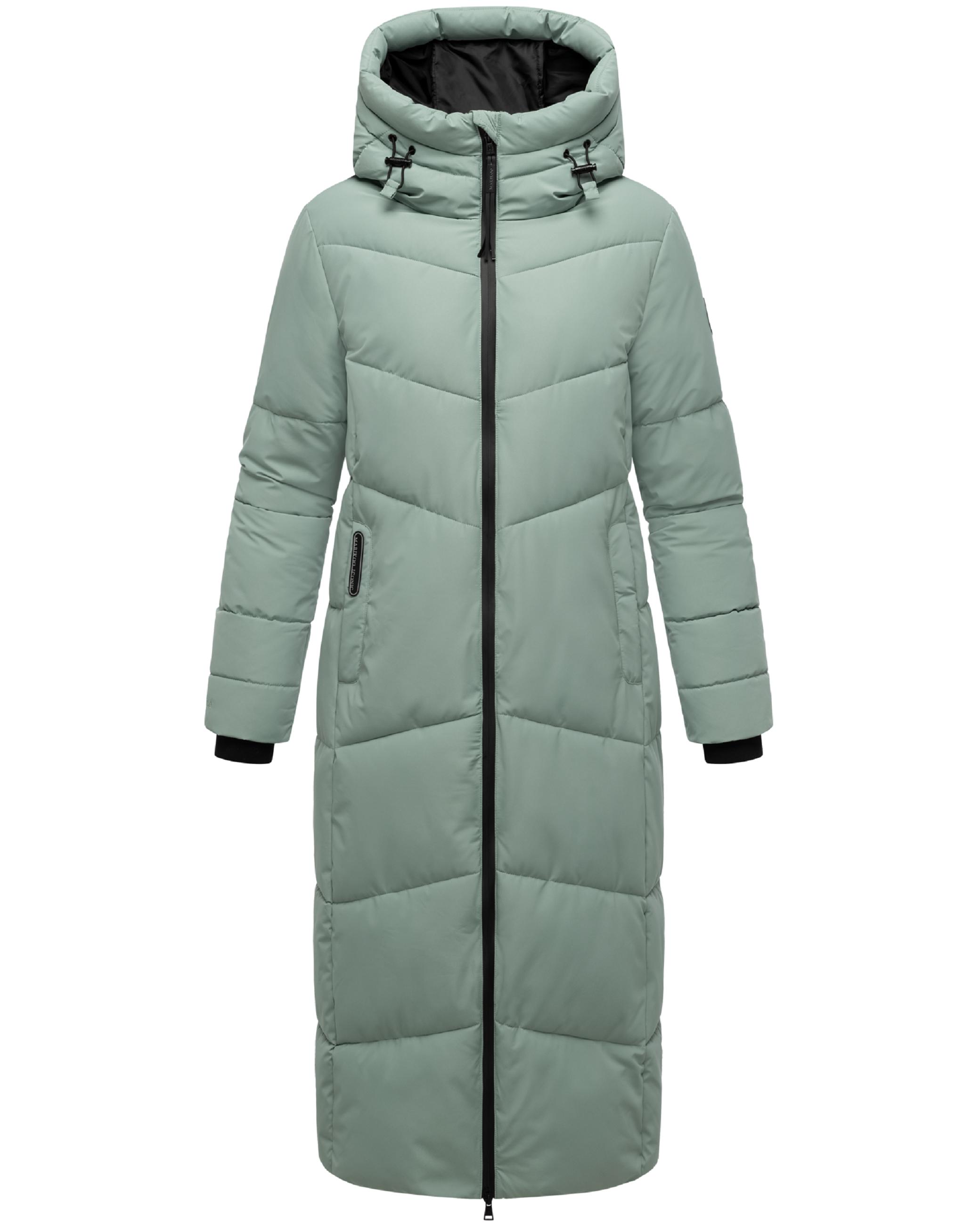 Winter Steppmantel mit wasserdichten Reißverschlüssen "Firella XVI" Smokey Mint
