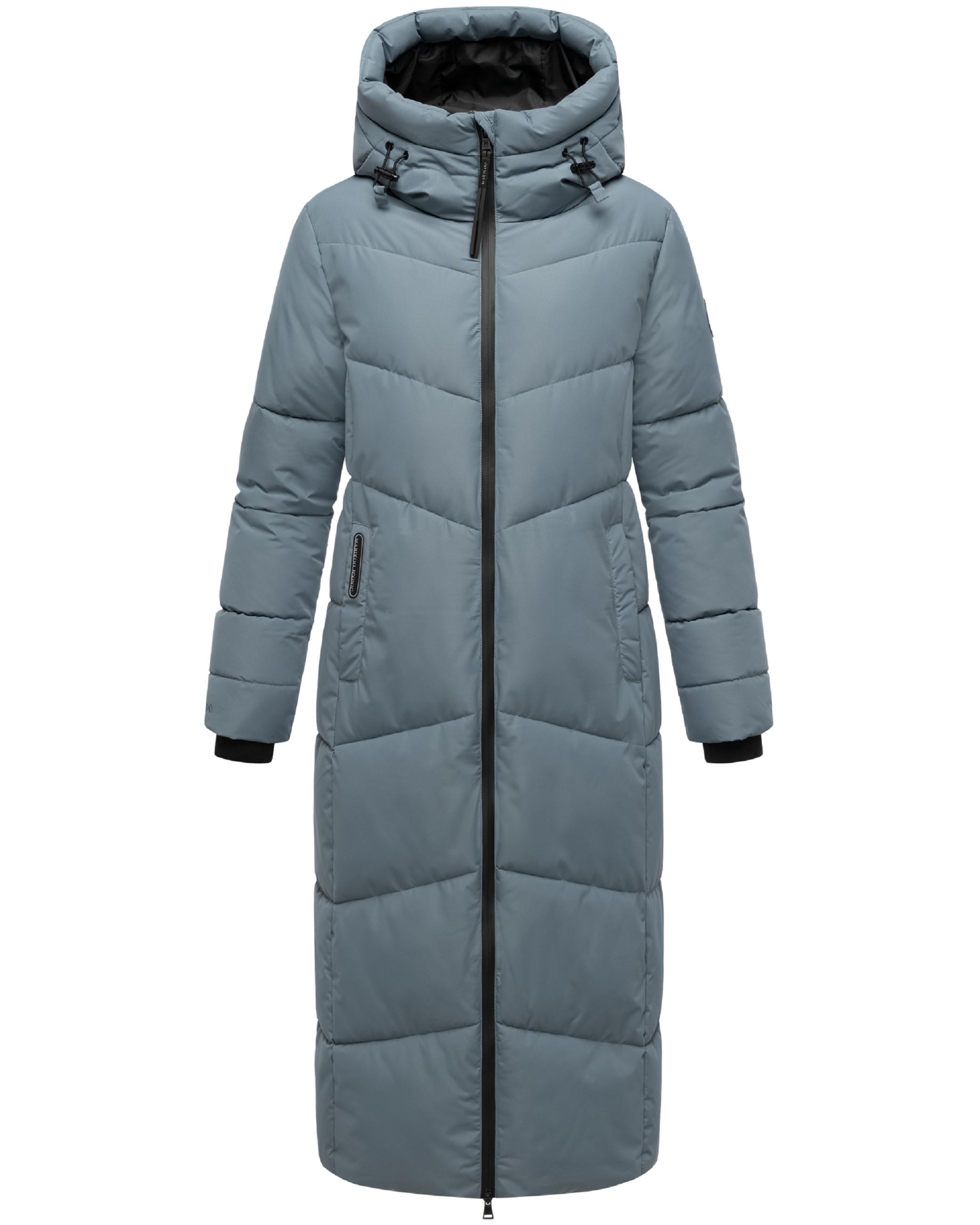 Winter Steppmantel mit wasserdichten Reißverschlüssen "Firella XVI" Stormy Blue