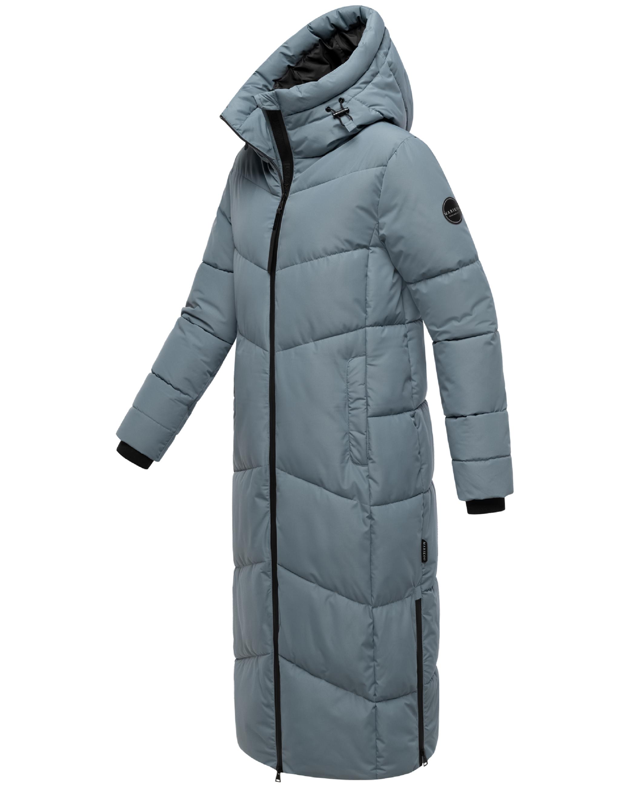 Winter Steppmantel mit wasserdichten Reißverschlüssen "Firella XVI" Stormy Blue