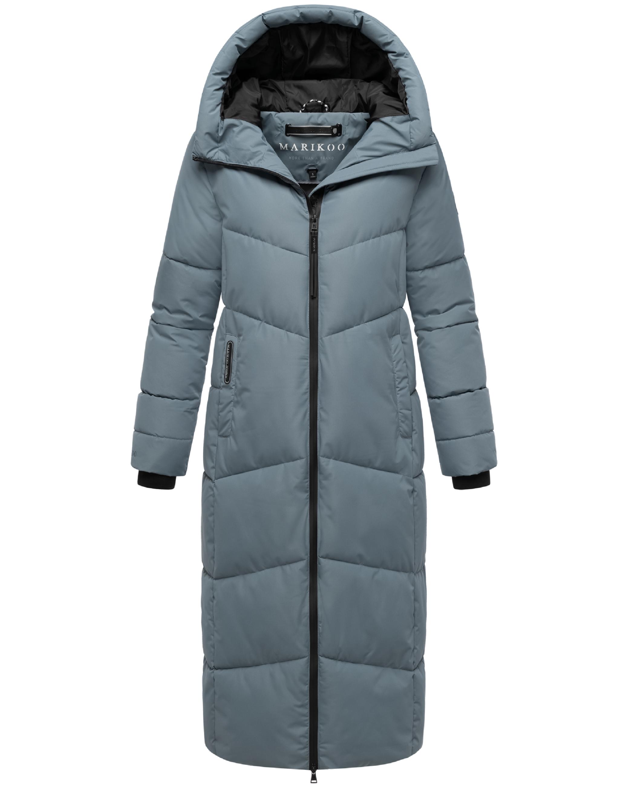 Winter Steppmantel mit wasserdichten Reißverschlüssen "Firella XVI" Stormy Blue
