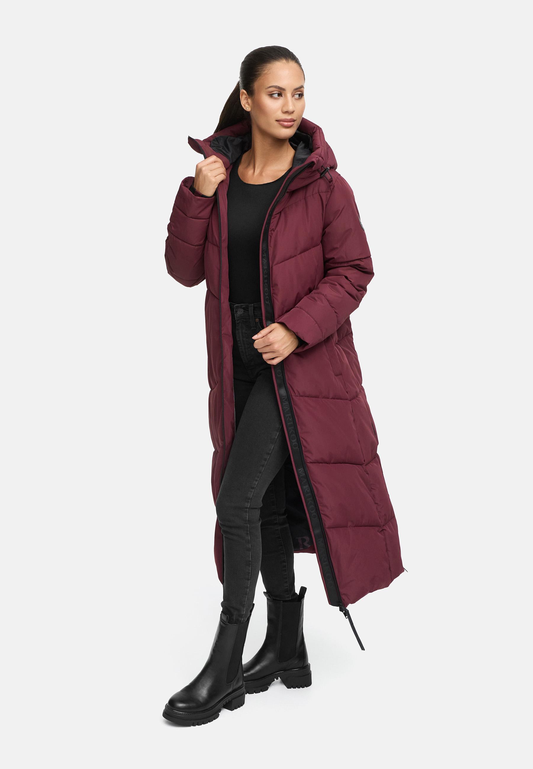 Winter Steppmantel mit wasserdichten Reißverschlüssen "Firella XVI" Wine