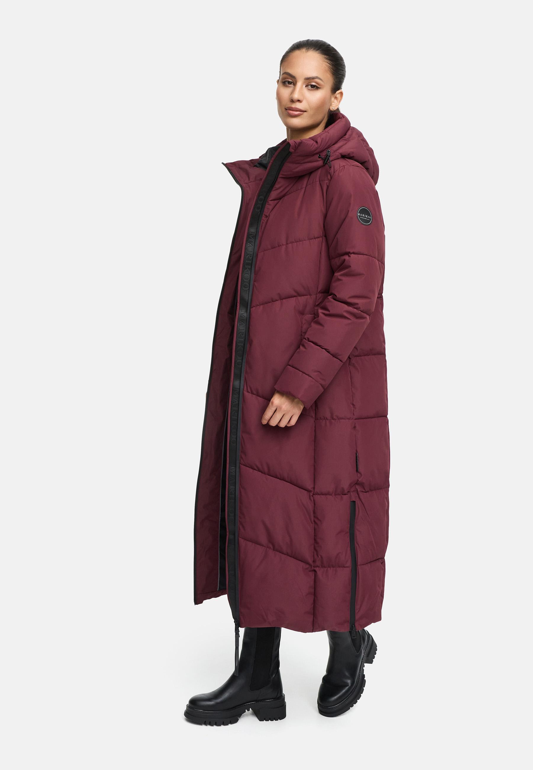 Winter Steppmantel mit wasserdichten Reißverschlüssen "Firella XVI" Wine