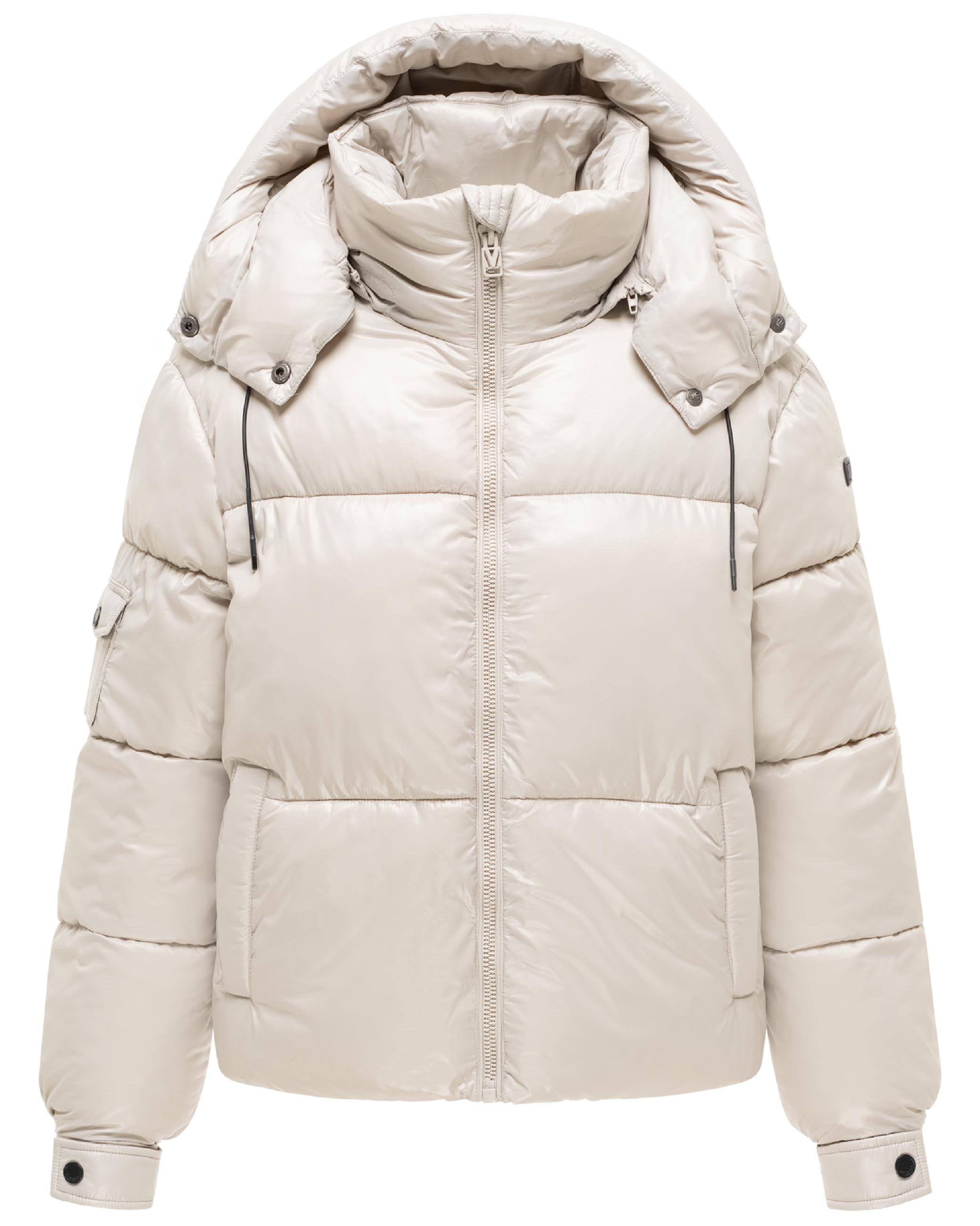 Matt schimmernde Steppjacke mit abnehmbarer Kapuze "Glimini 16" Bone