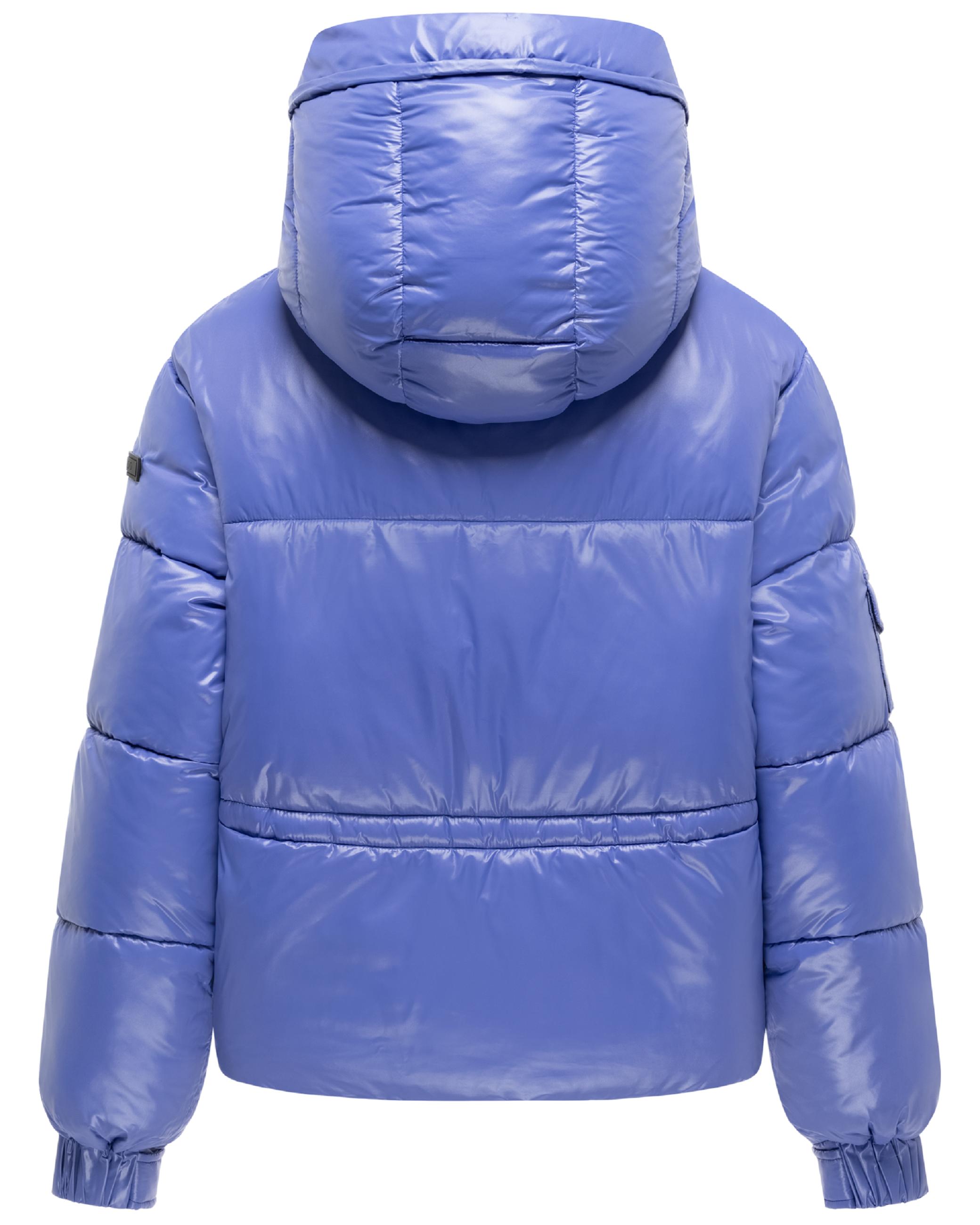 Matt schimmernde Steppjacke mit abnehmbarer Kapuze "Glimini 16" Deep Lavender