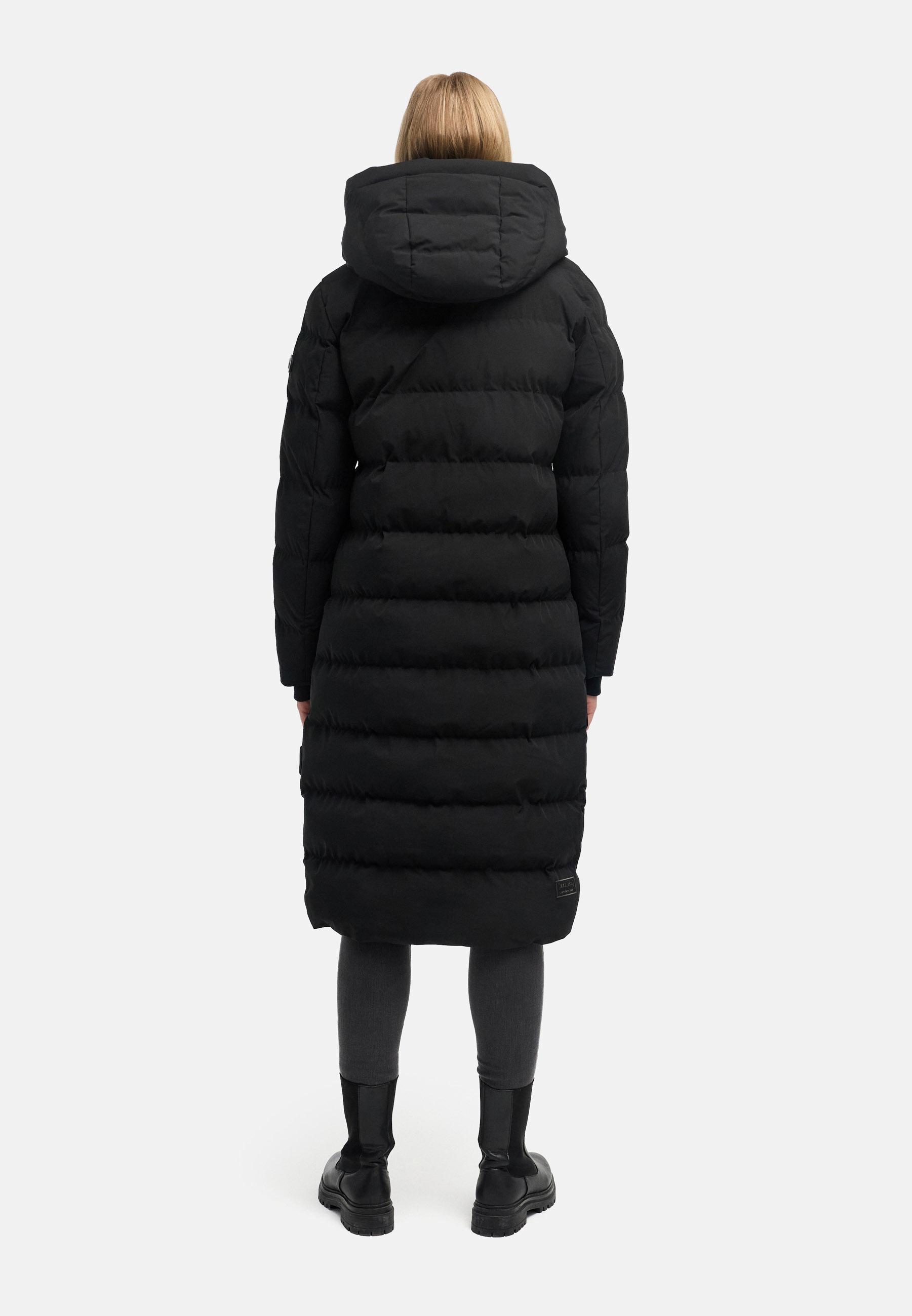 Langer Winter Steppmantel "Harukaa 16" Black