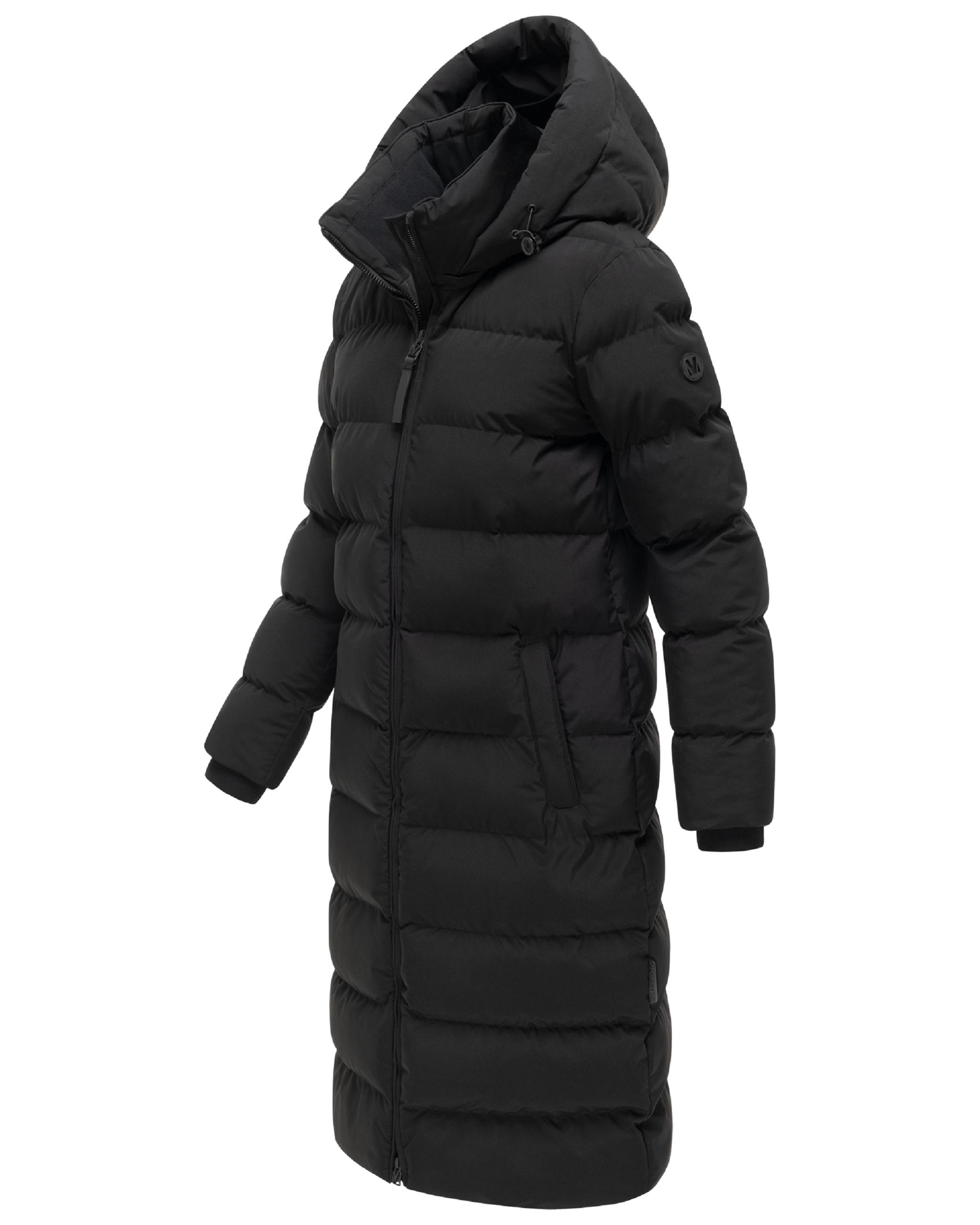 Langer Winter Steppmantel "Harukaa 16" Black
