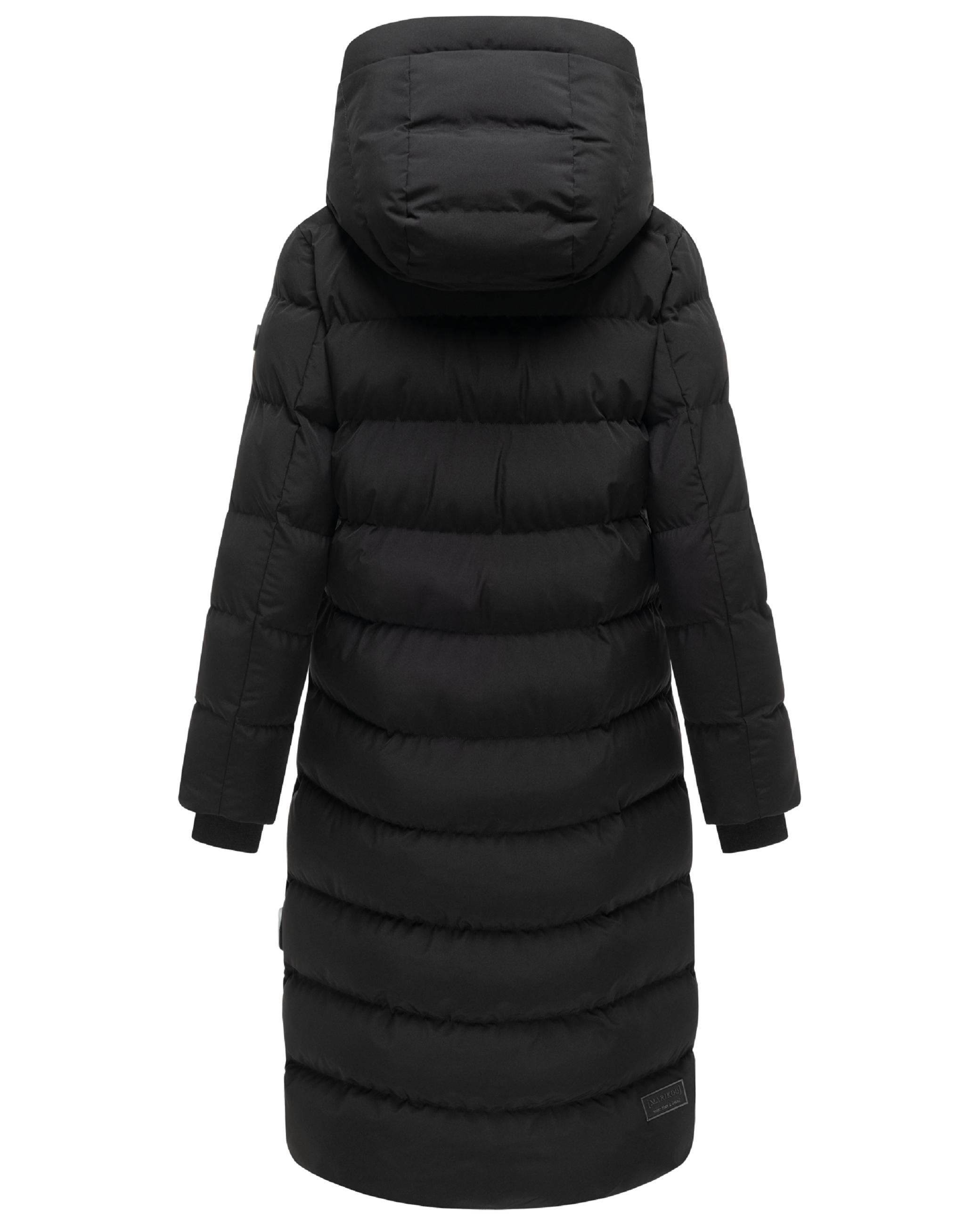 Langer Winter Steppmantel "Harukaa 16" Black