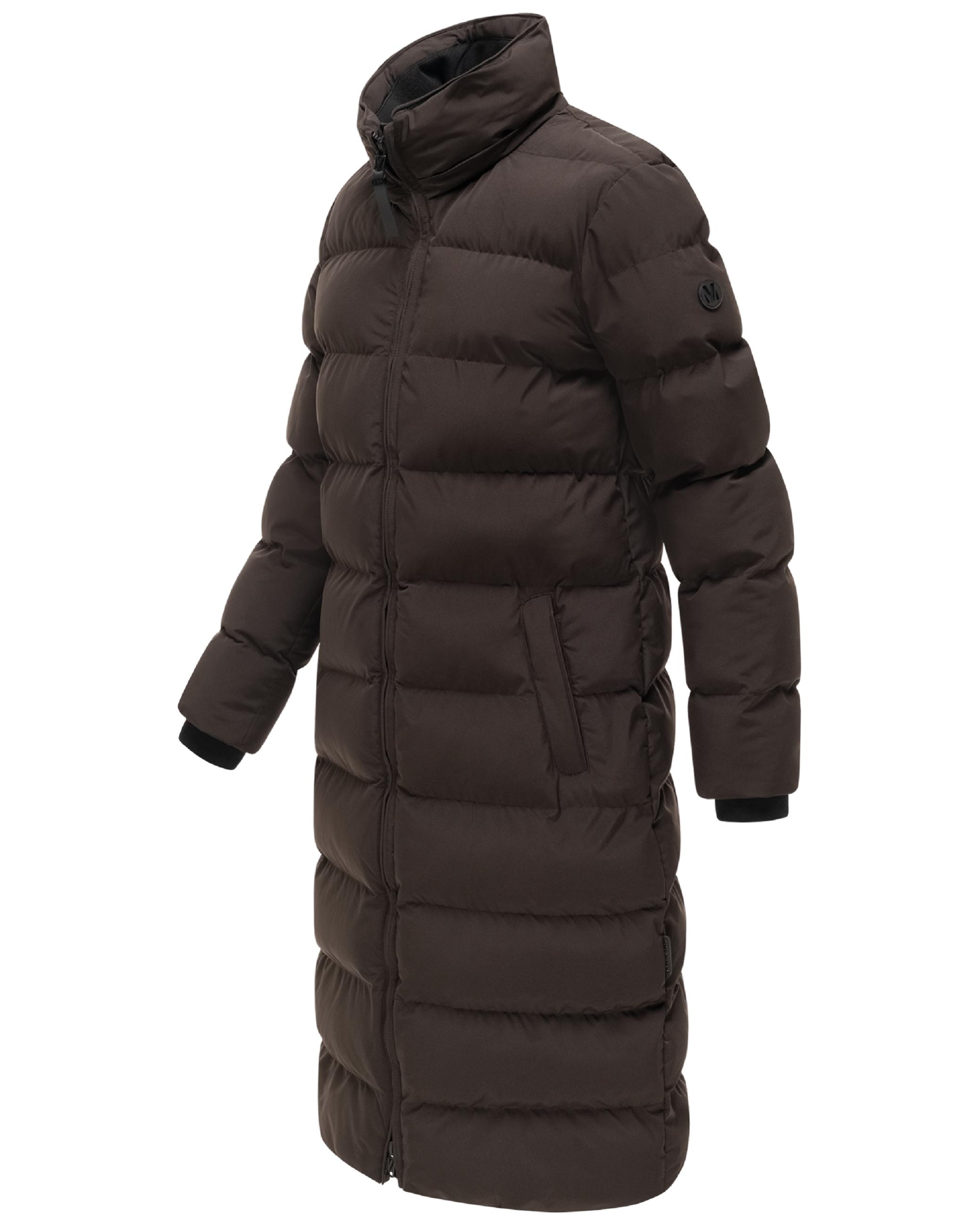 Langer Winter Steppmantel "Harukaa 16" Choco