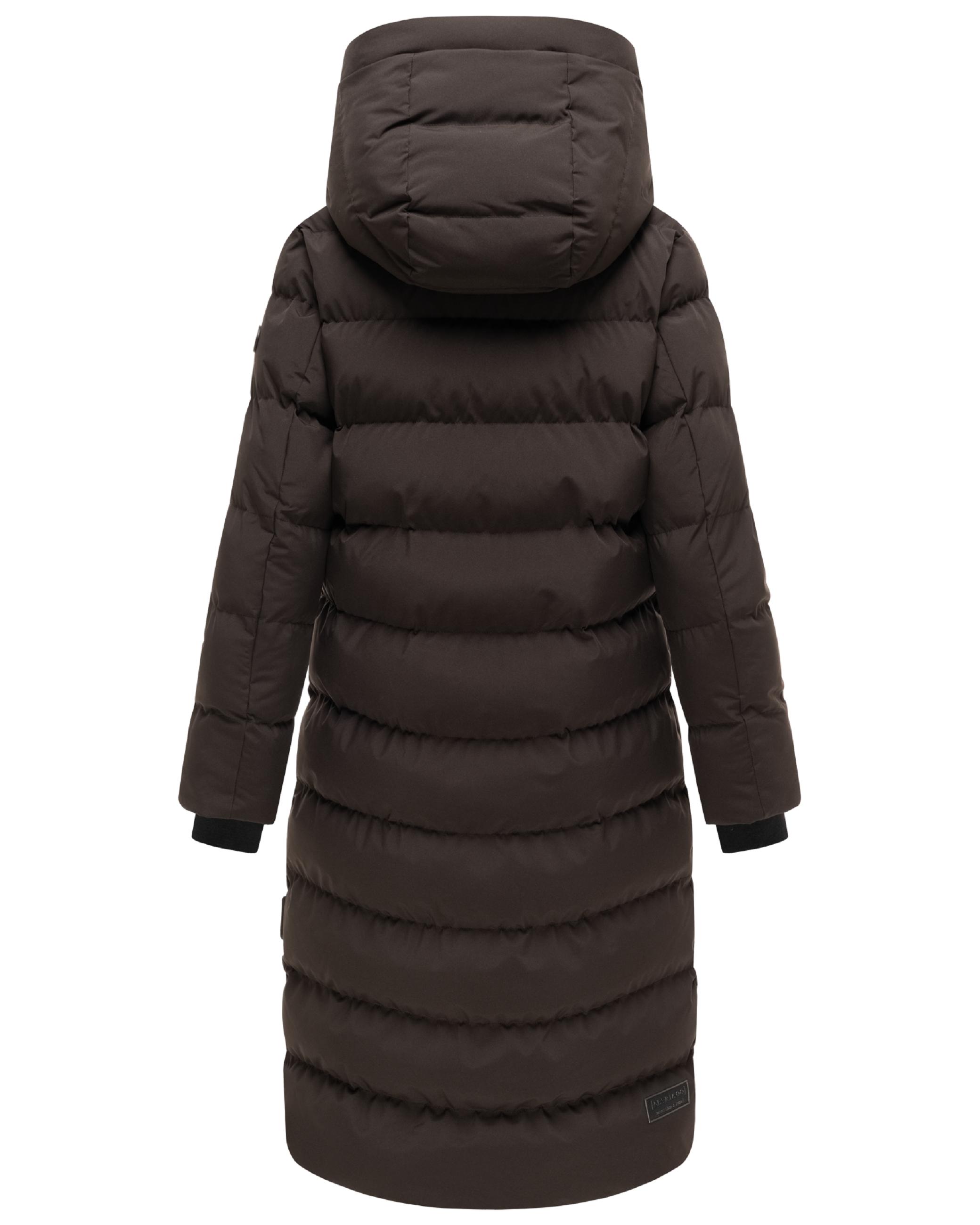 Langer Winter Steppmantel "Harukaa 16" Choco