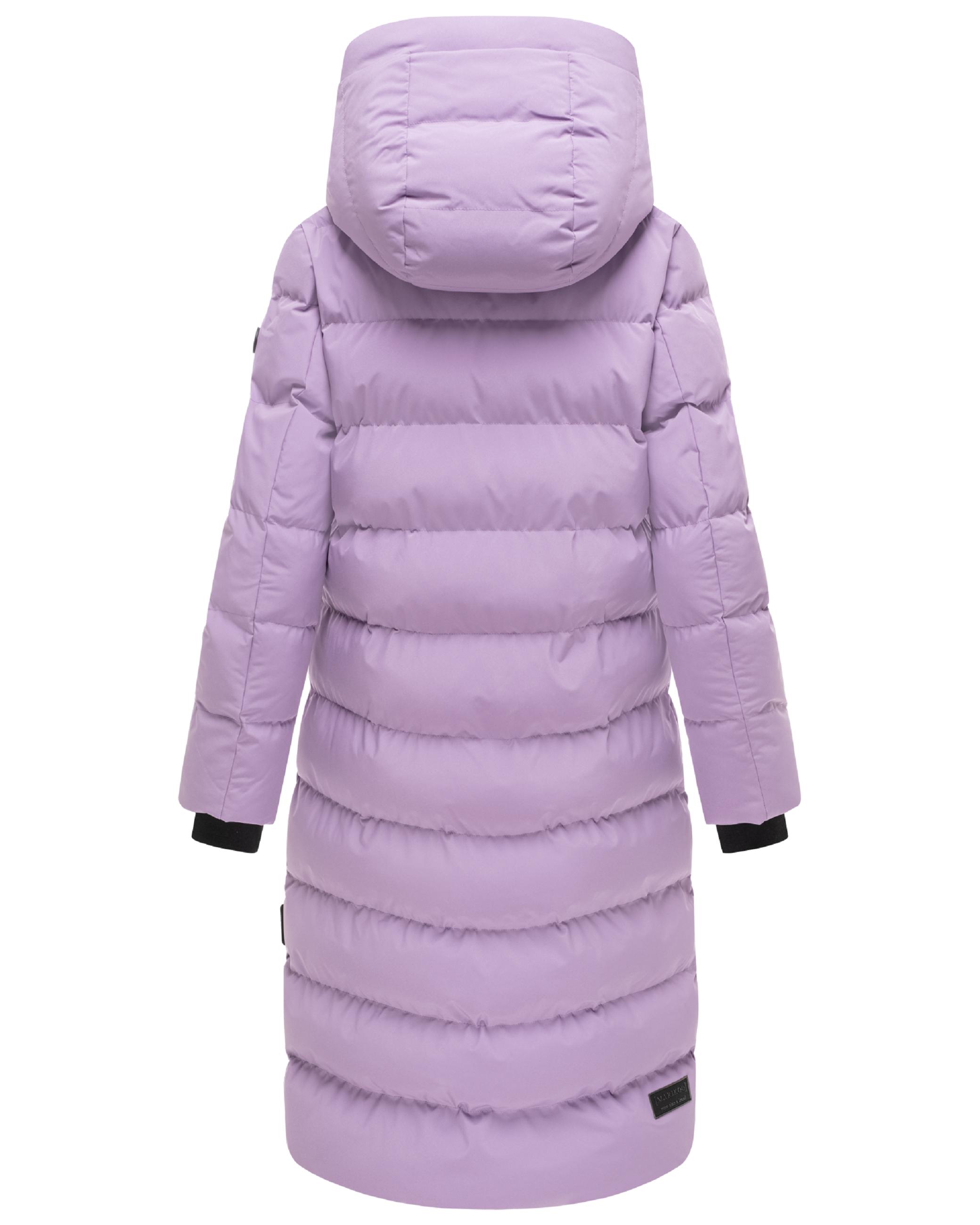 Langer Winter Steppmantel "Harukaa 16" Dark Lilac