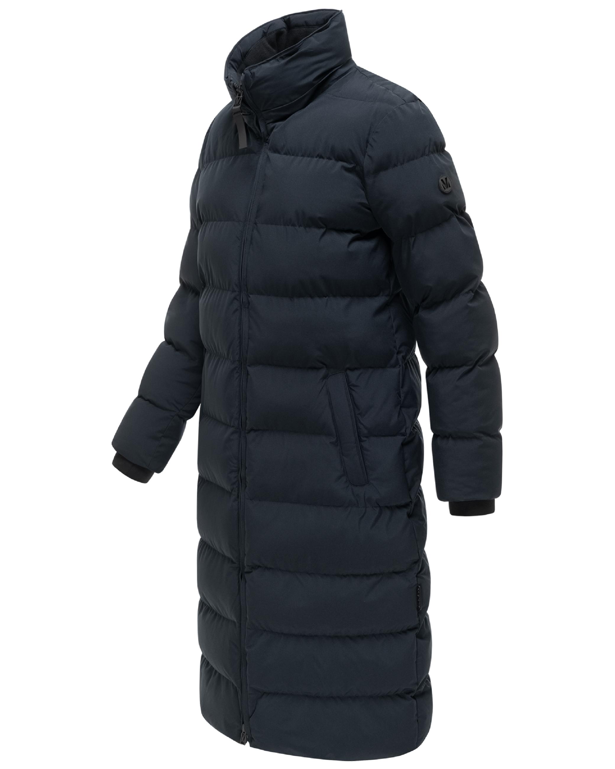 Langer Winter Steppmantel "Harukaa 16" Navy