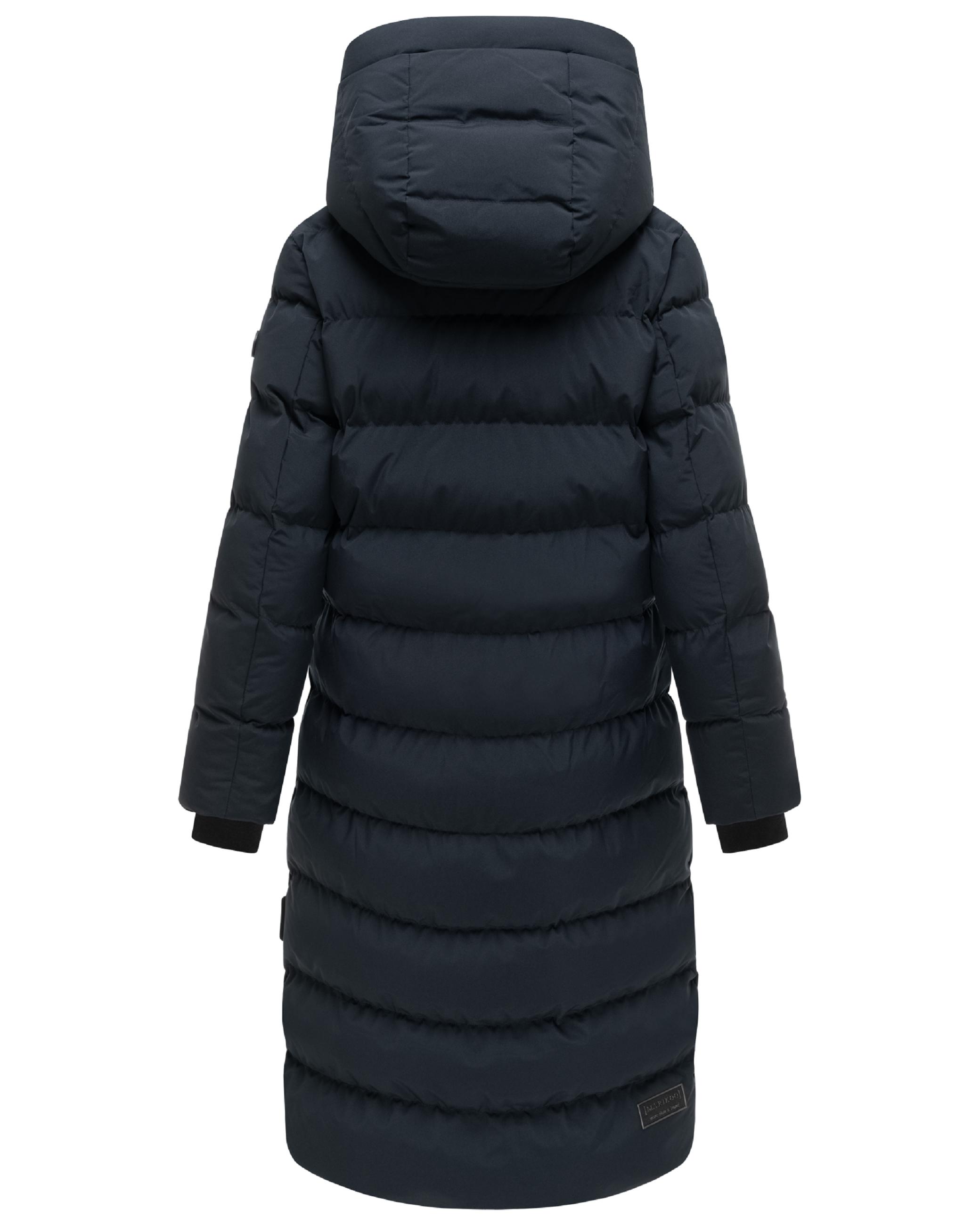 Langer Winter Steppmantel "Harukaa 16" Navy