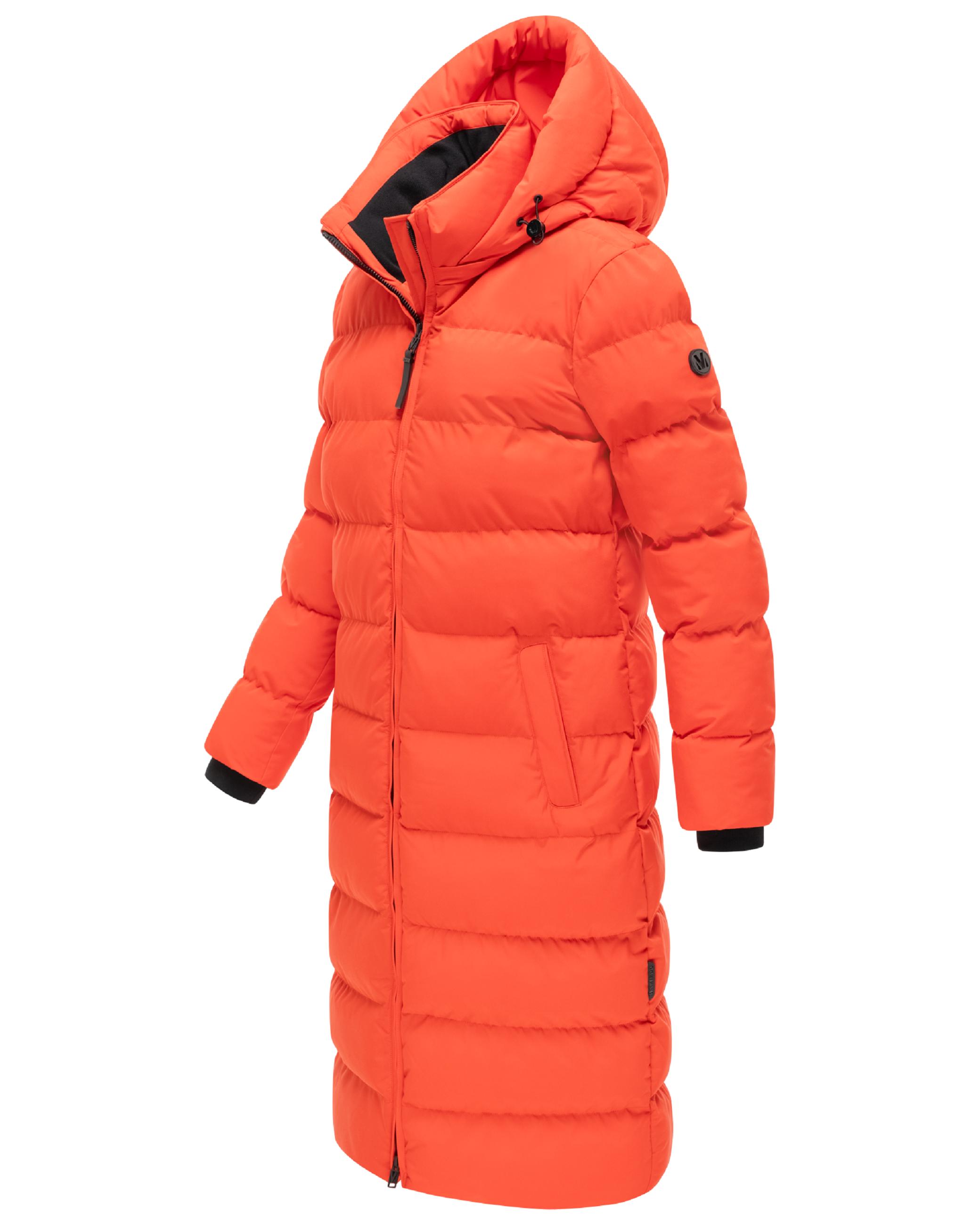 Langer Winter Steppmantel "Harukaa 16" Spicy Orange