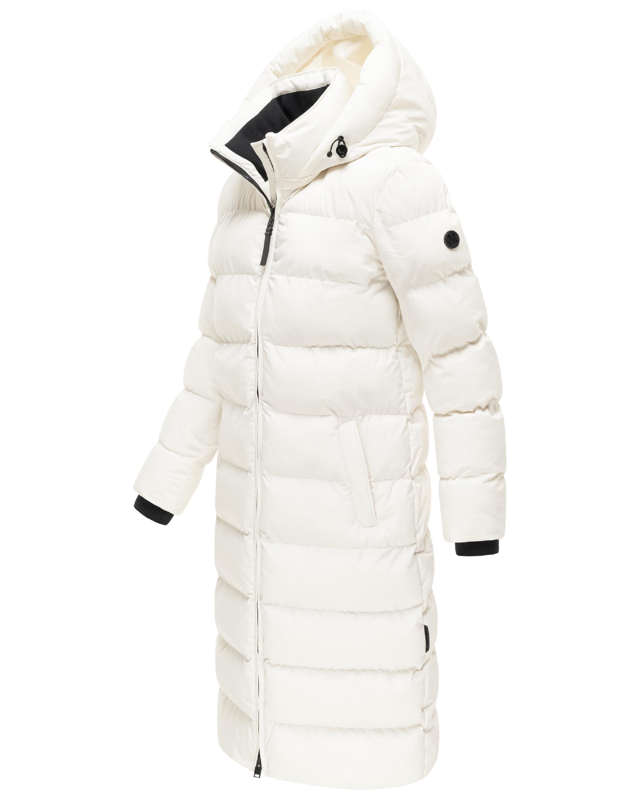 Langer Winter Steppmantel "Harukaa 16" White