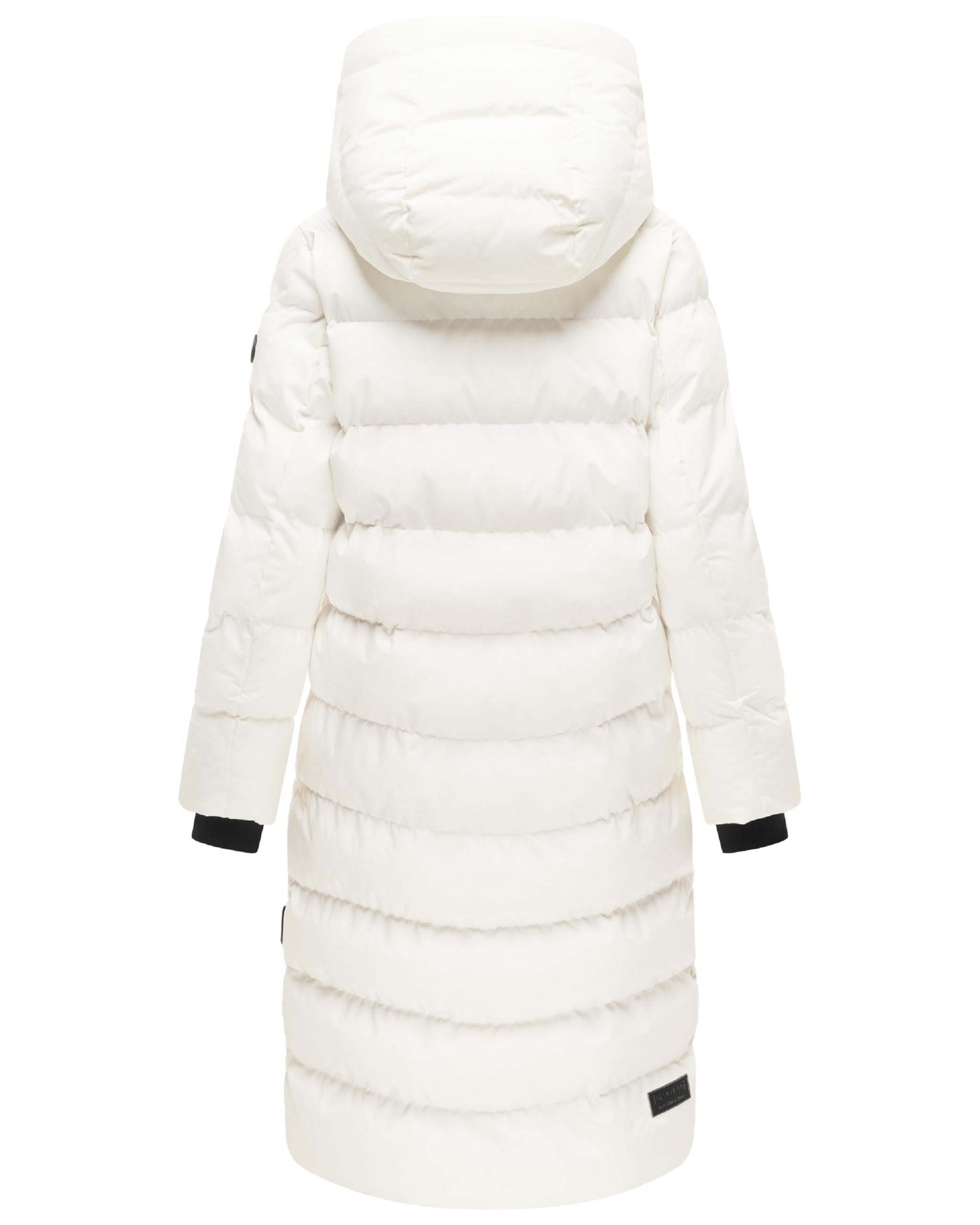 Langer Winter Steppmantel "Harukaa 16" White