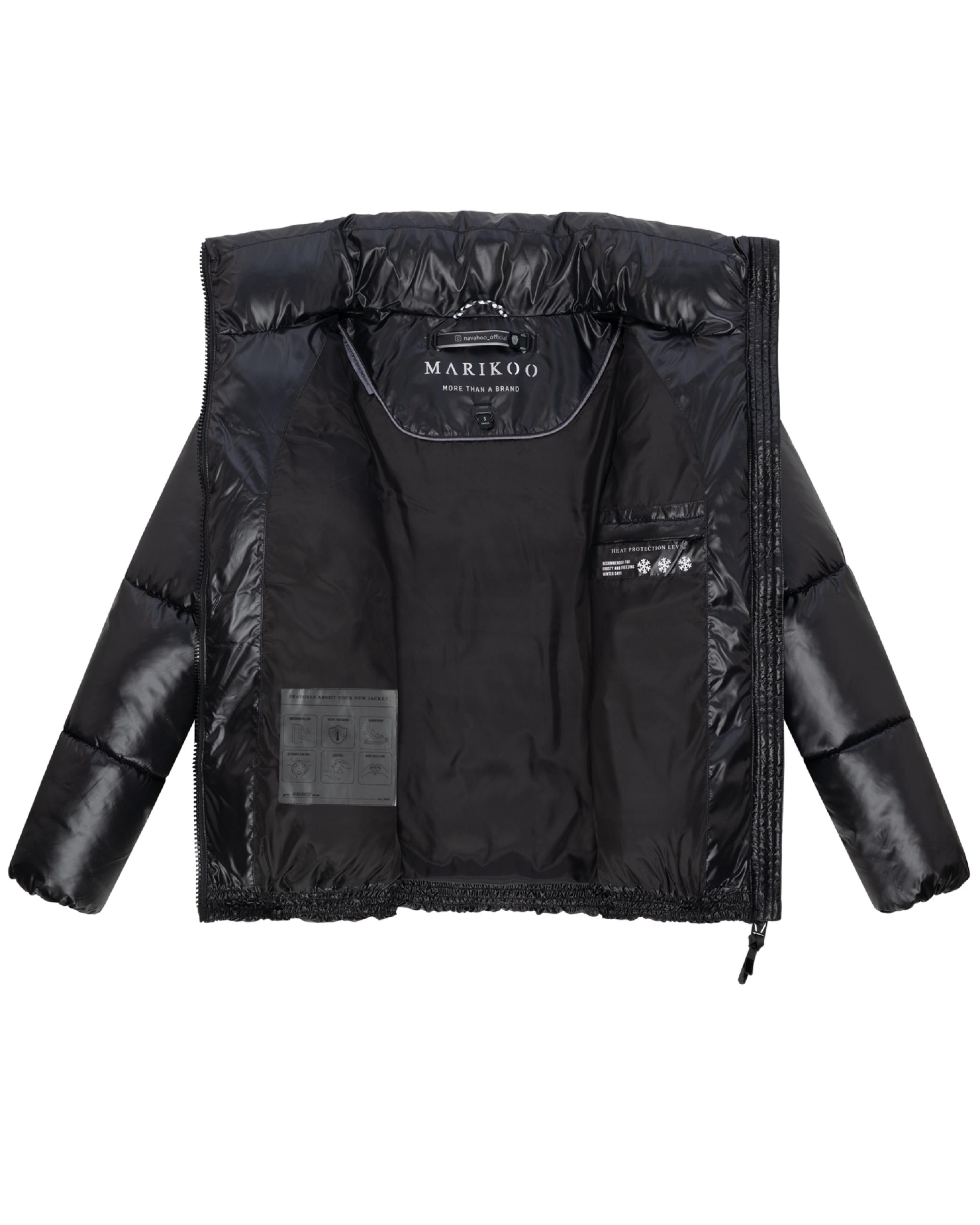 Kurze Winter Steppjacke "Hazalee 16" Black