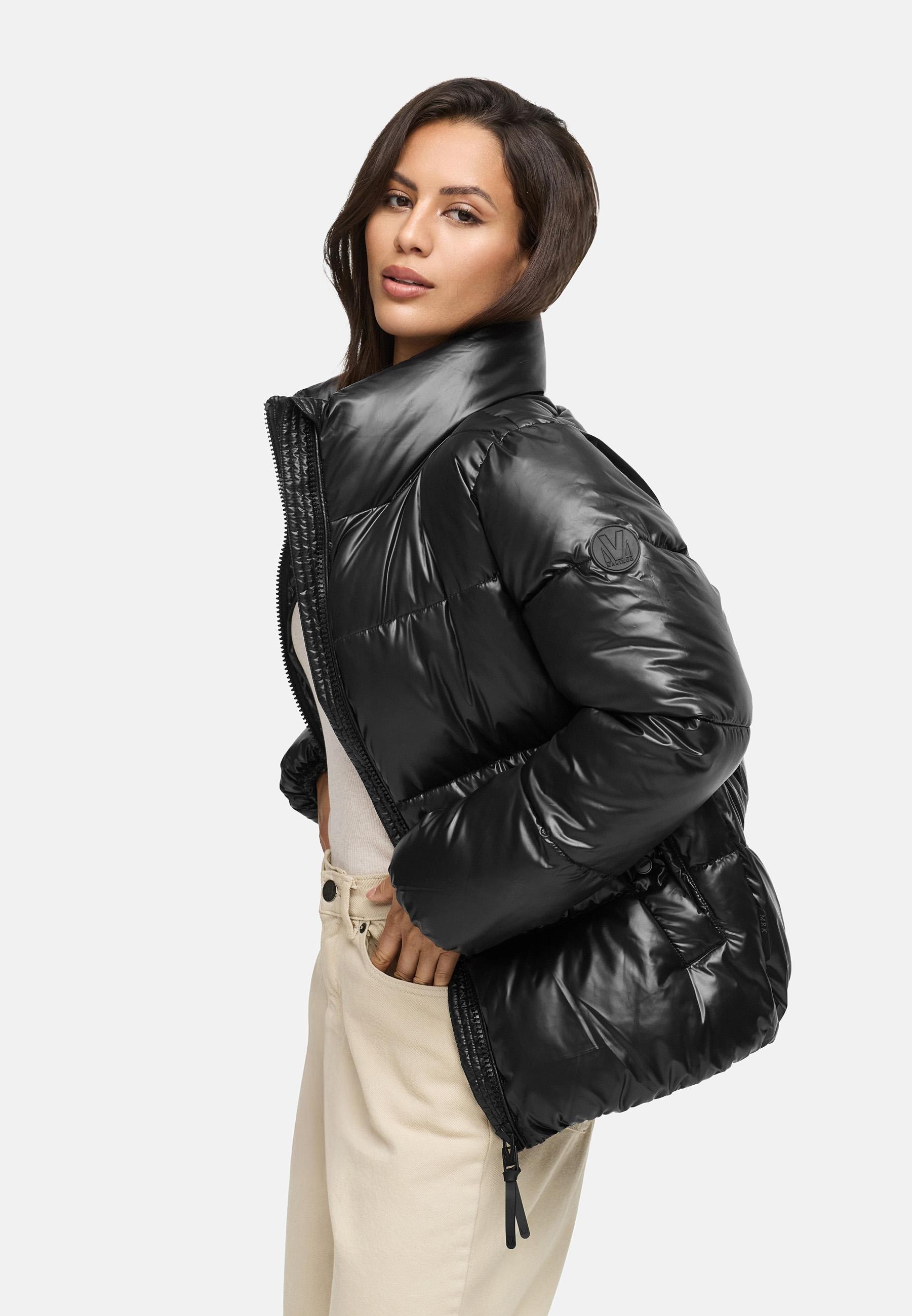 Kurze Winter Steppjacke "Hazalee 16" Black