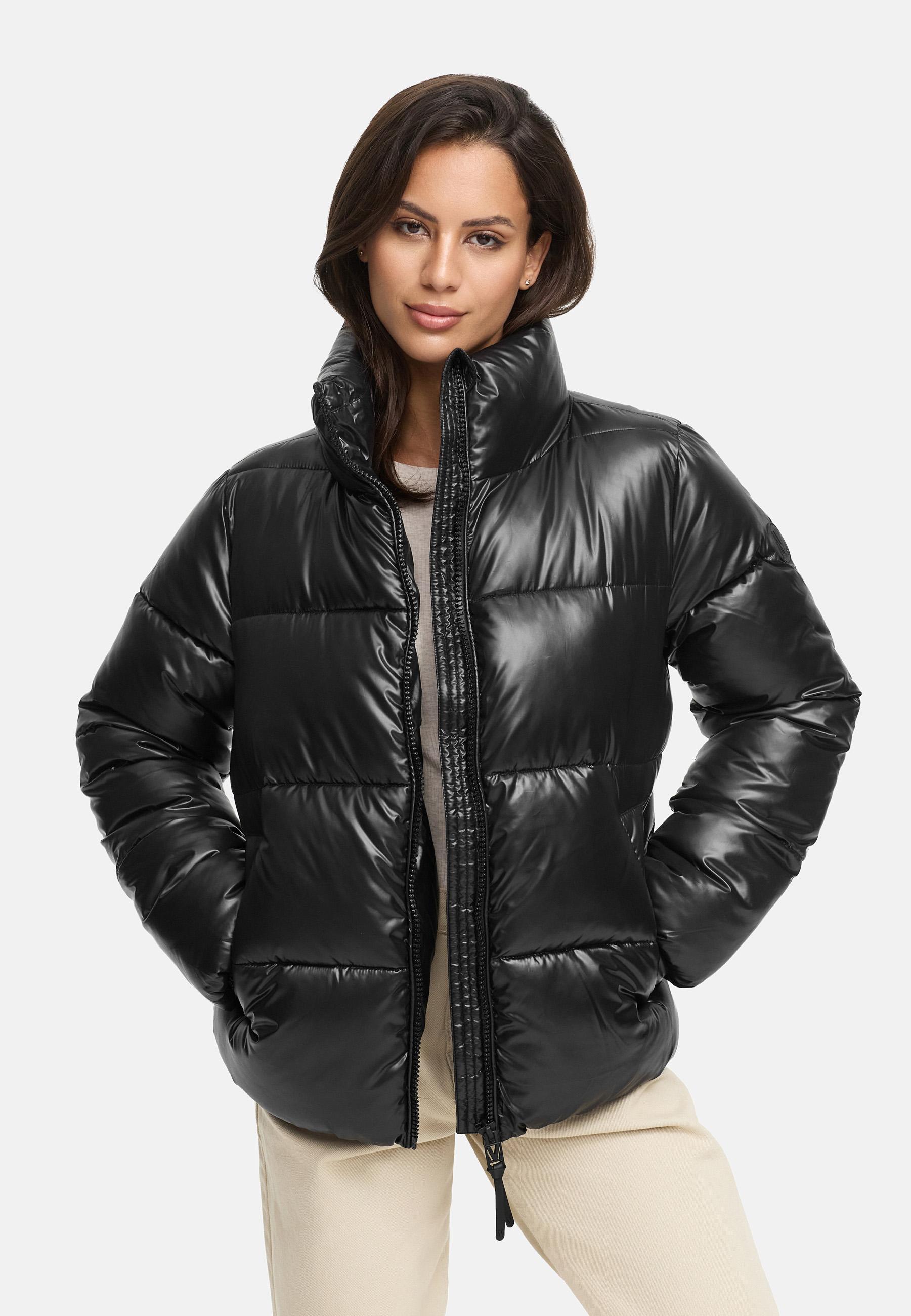 Kurze Winter Steppjacke "Hazalee 16" Black