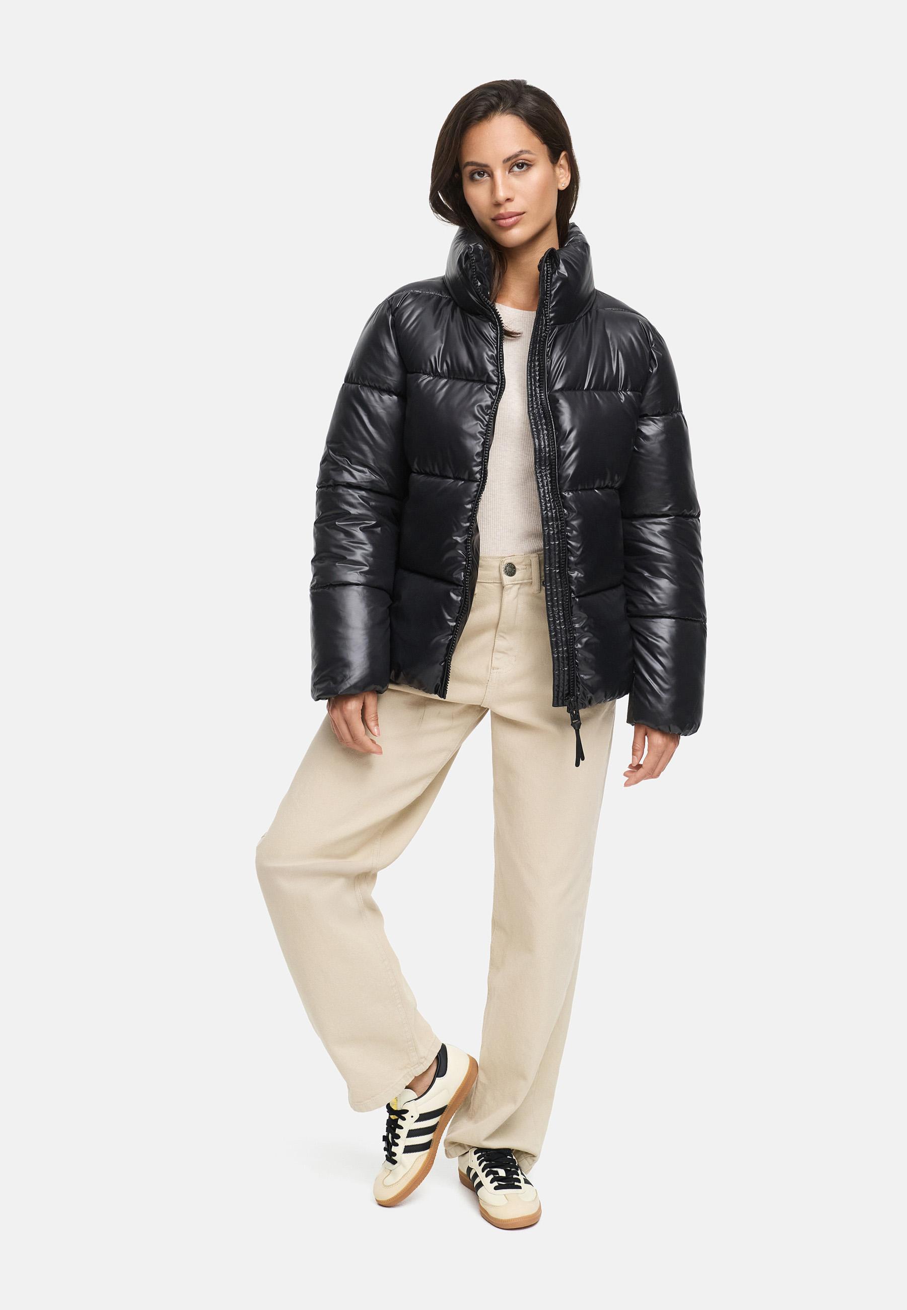 Kurze Winter Steppjacke "Hazalee 16" Black