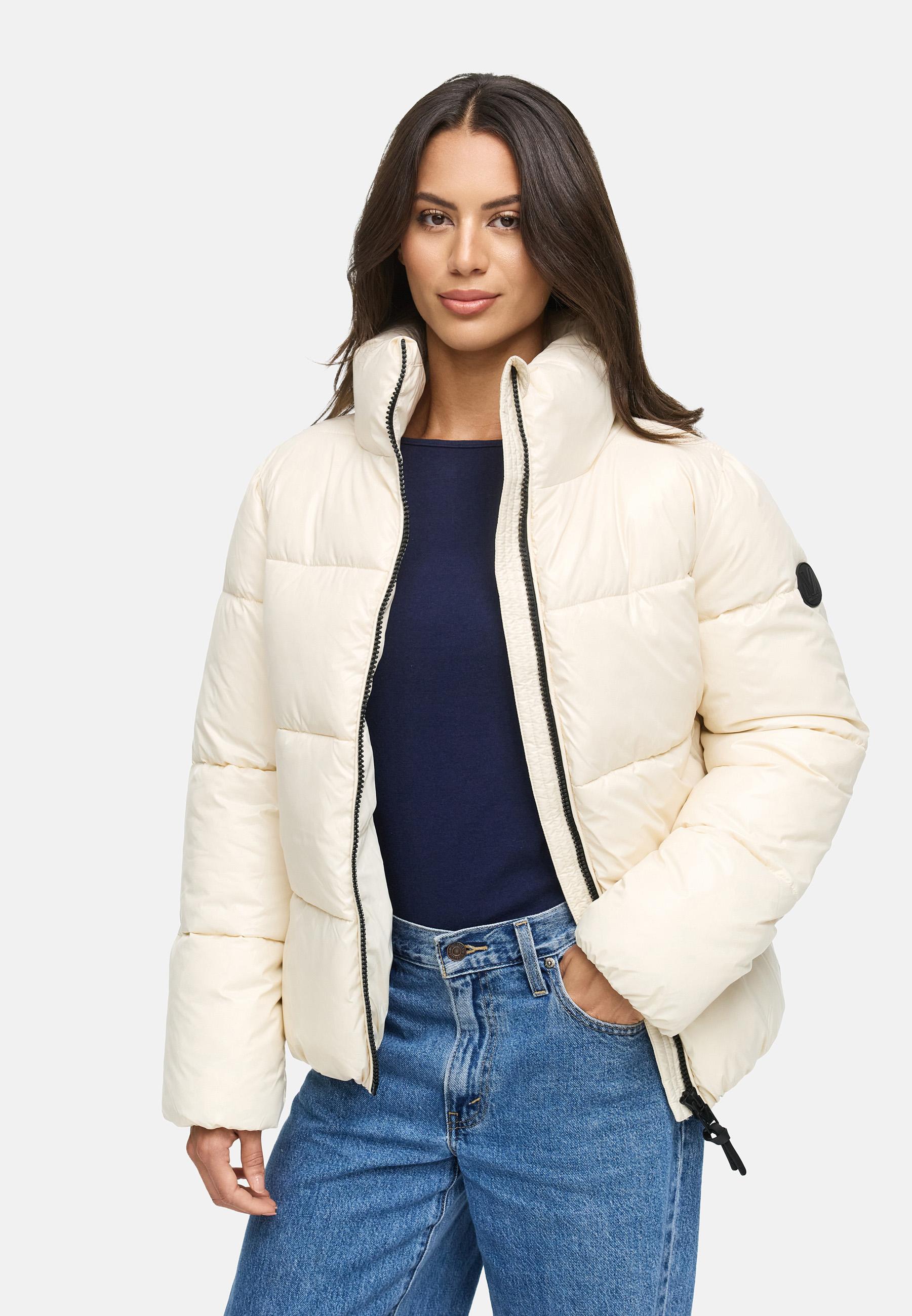 Kurze Winter Steppjacke "Hazalee 16" Cream