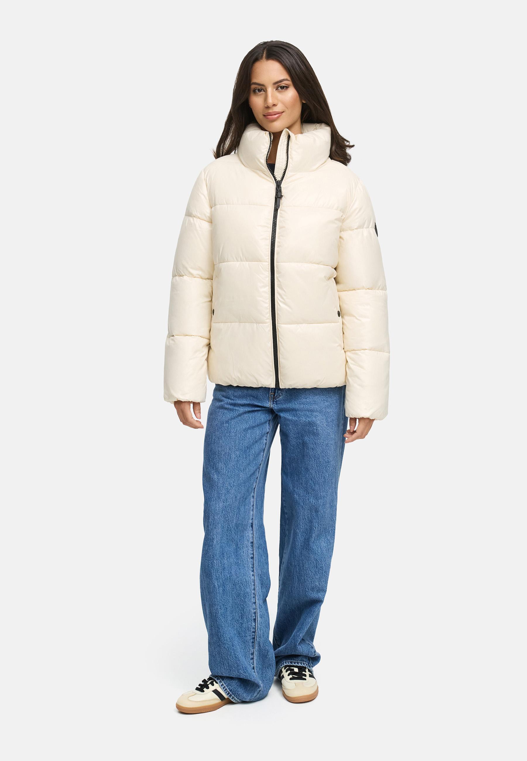 Kurze Winter Steppjacke "Hazalee 16" Cream