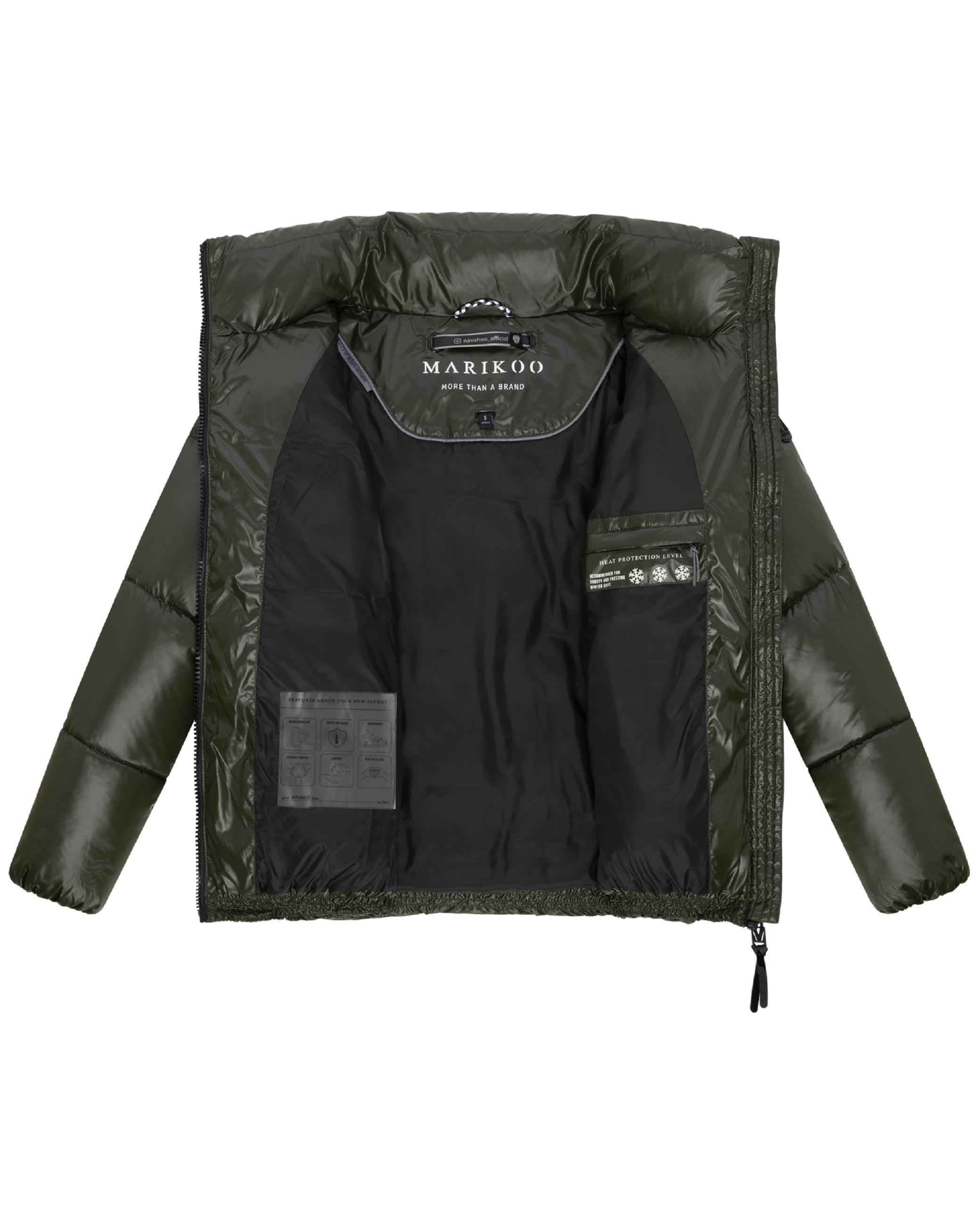 Kurze Winter Steppjacke "Hazalee 16" Dark Olive