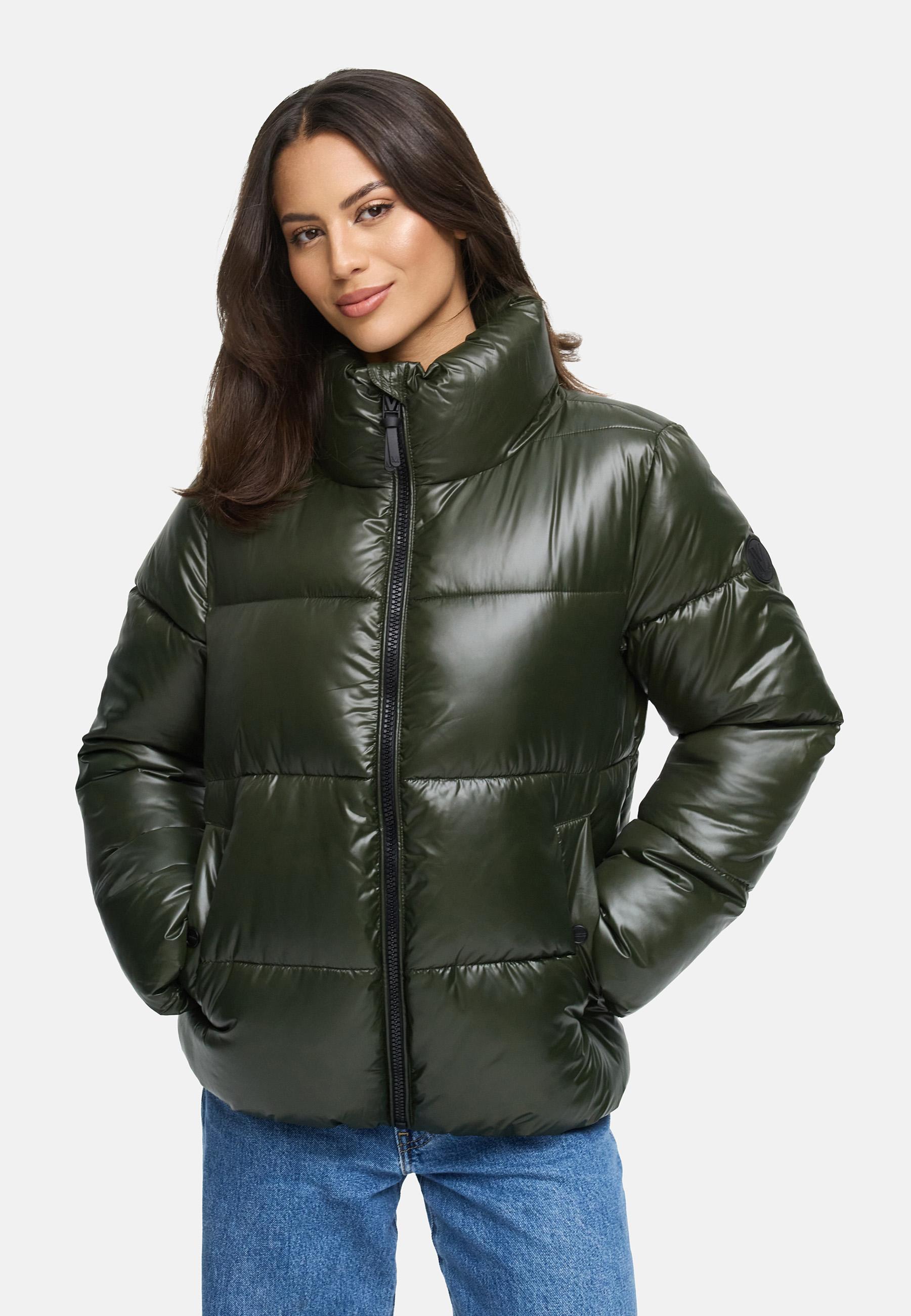 Kurze Winter Steppjacke "Hazalee 16" Dark Olive