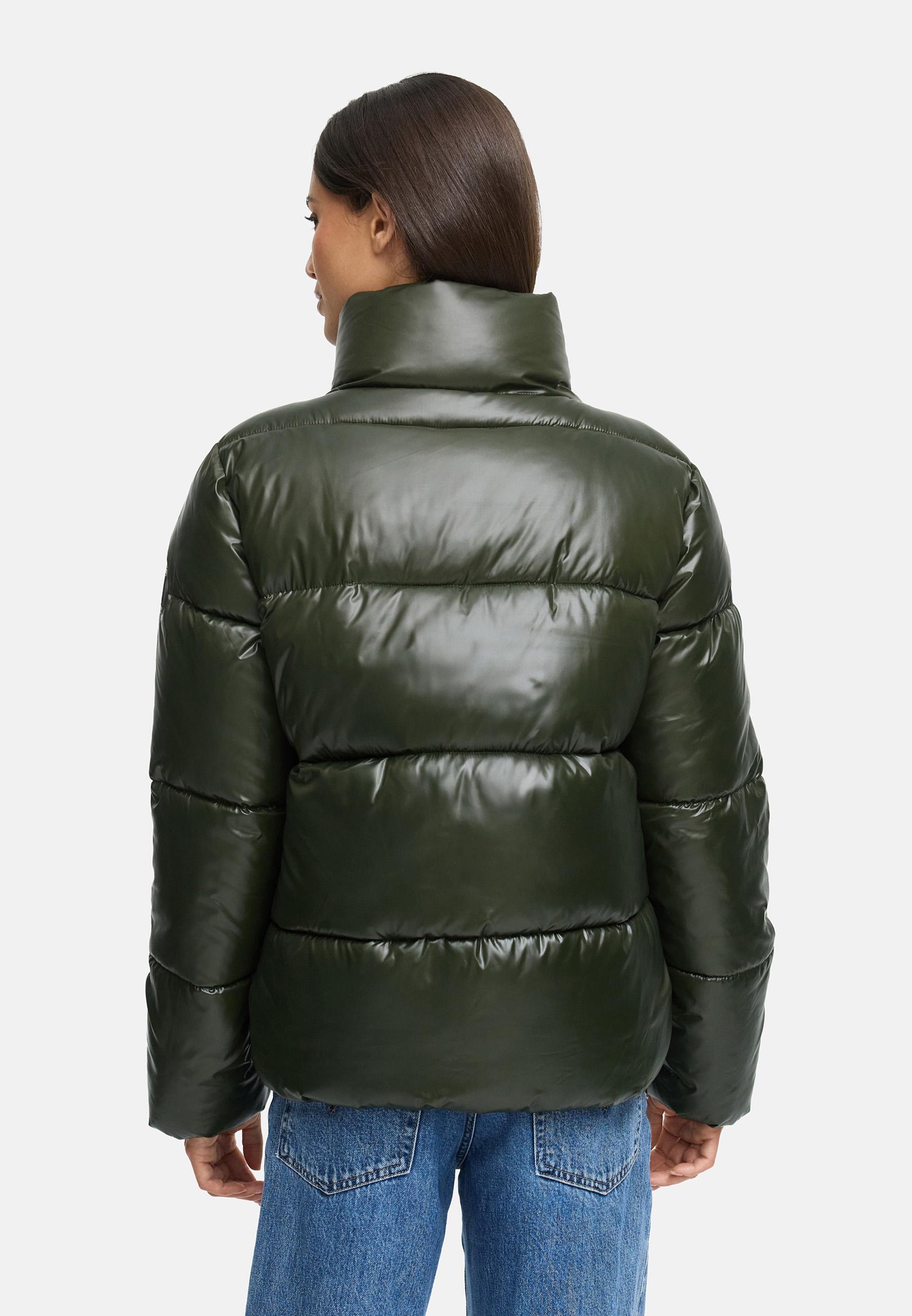 Kurze Winter Steppjacke "Hazalee 16" Dark Olive