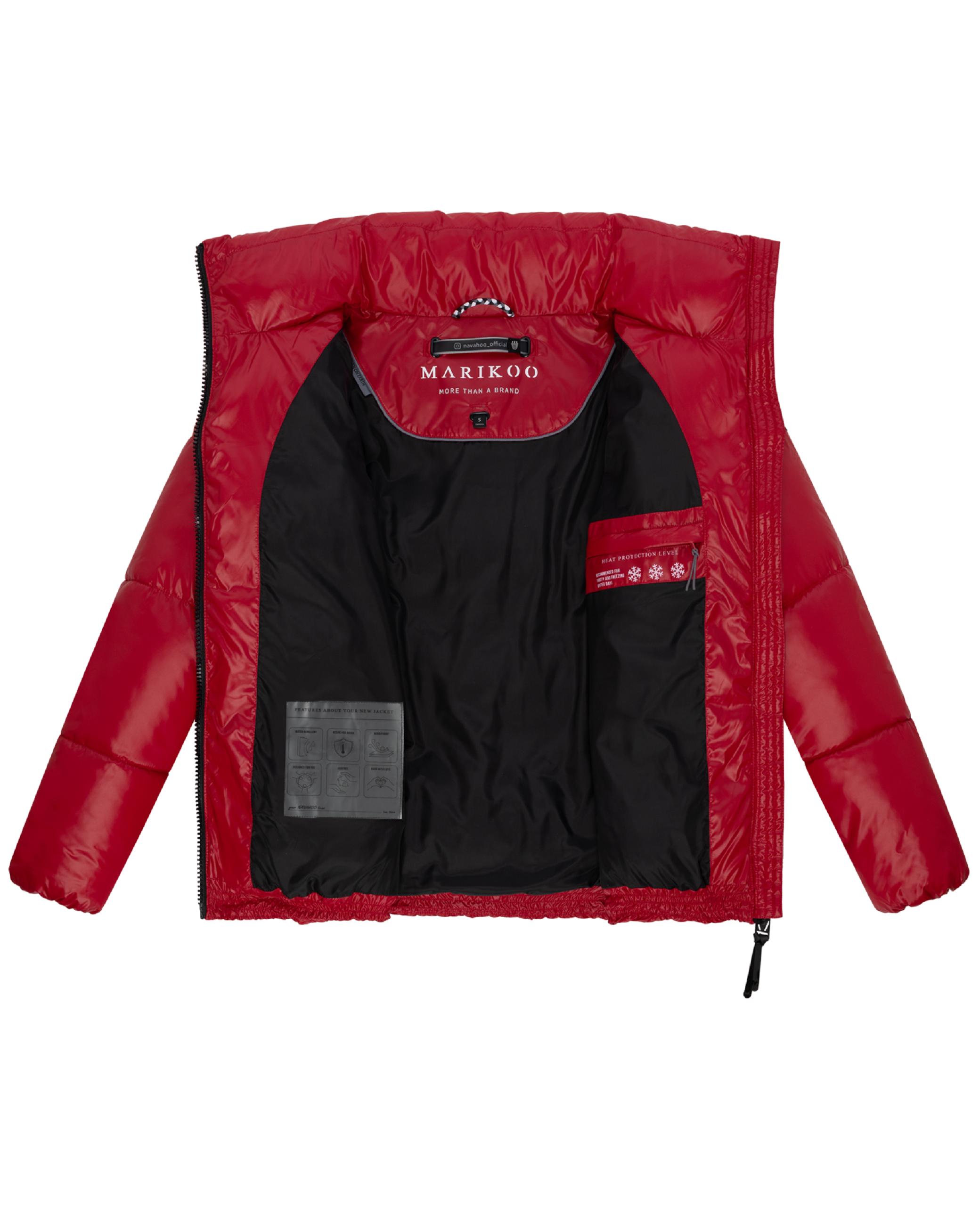 Kurze Winter Steppjacke "Hazalee 16" Deep Red