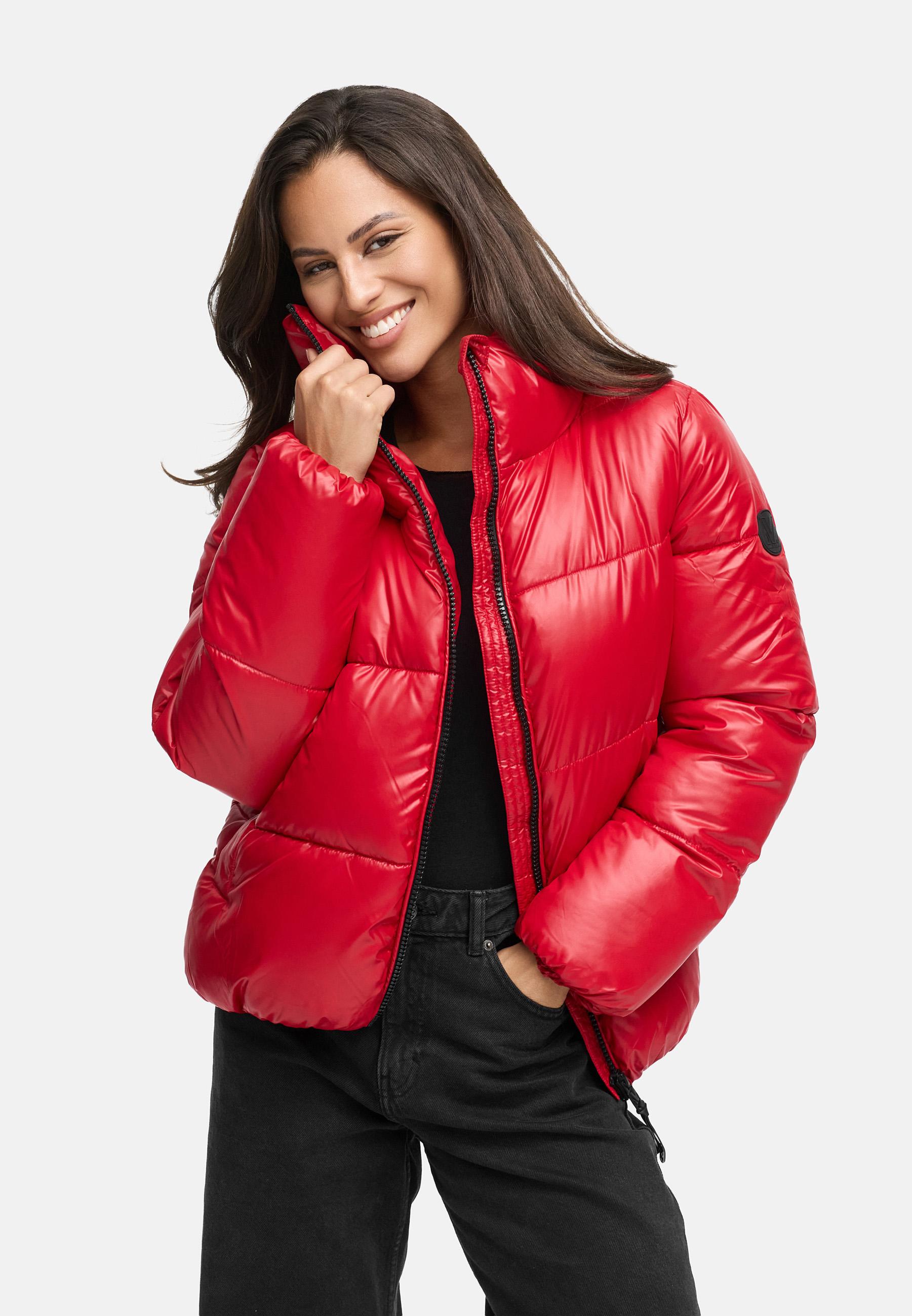 Kurze Winter Steppjacke "Hazalee 16" Deep Red