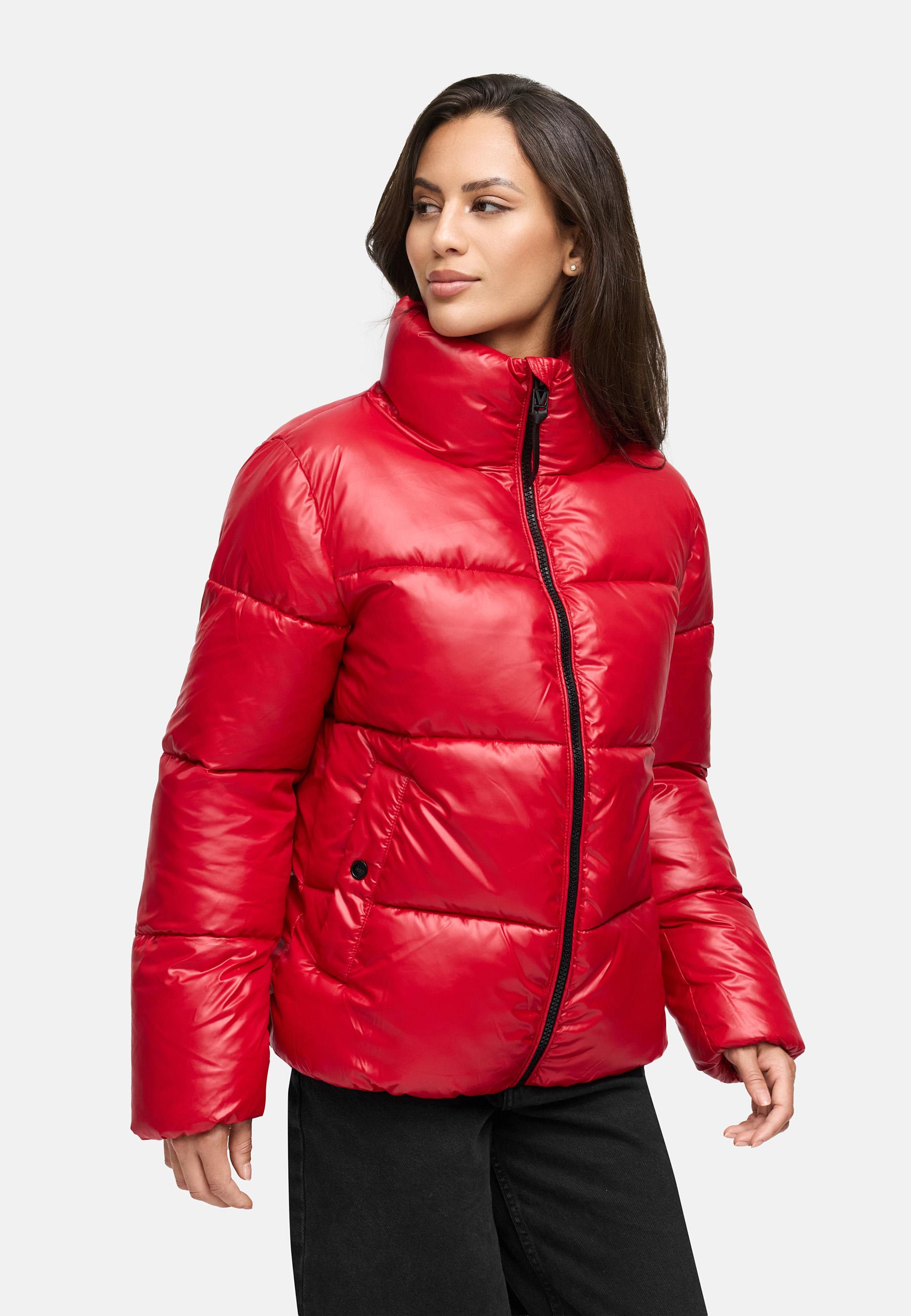 Kurze Winter Steppjacke "Hazalee 16" Deep Red