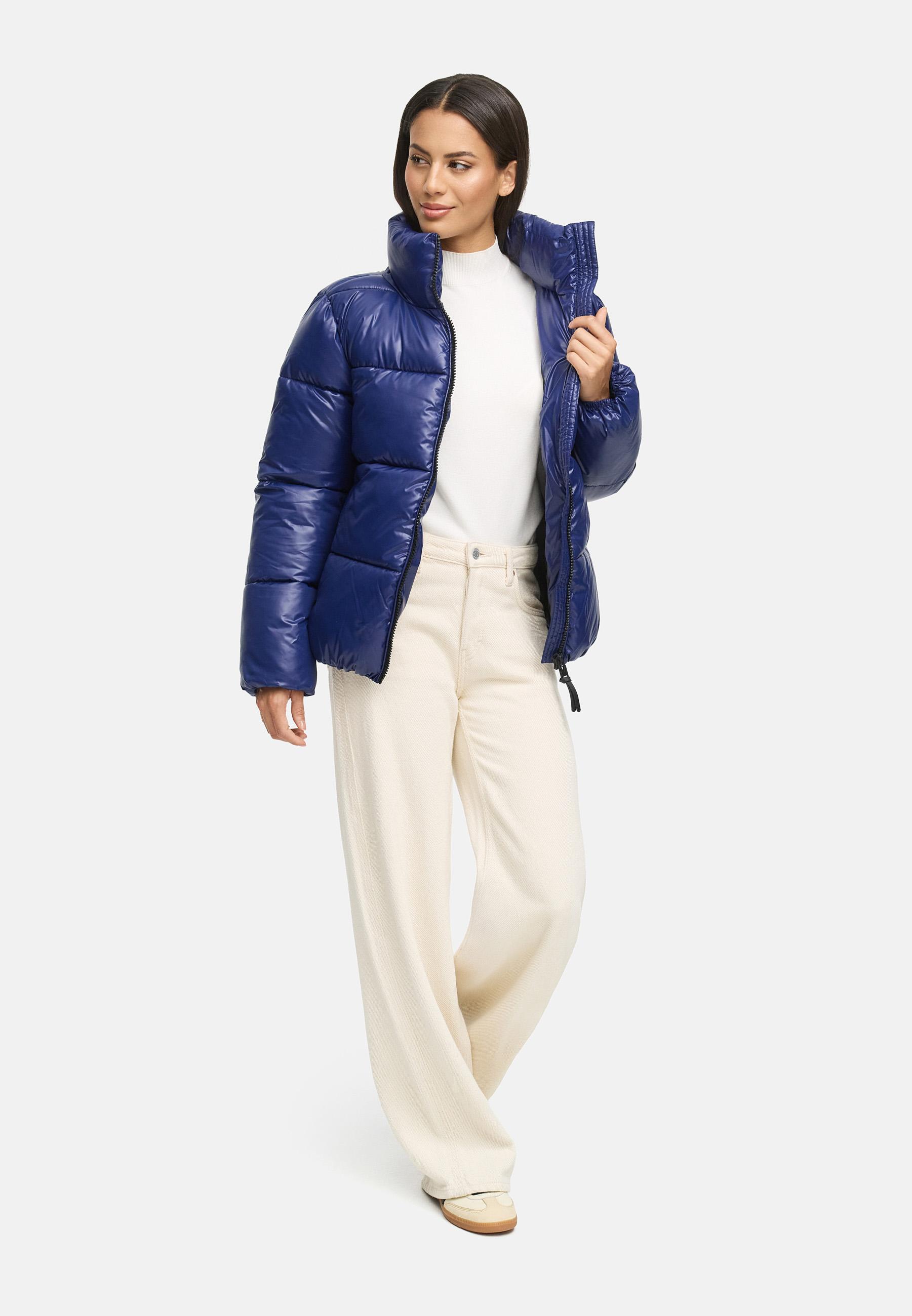 Kurze Winter Steppjacke "Hazalee 16" Navy