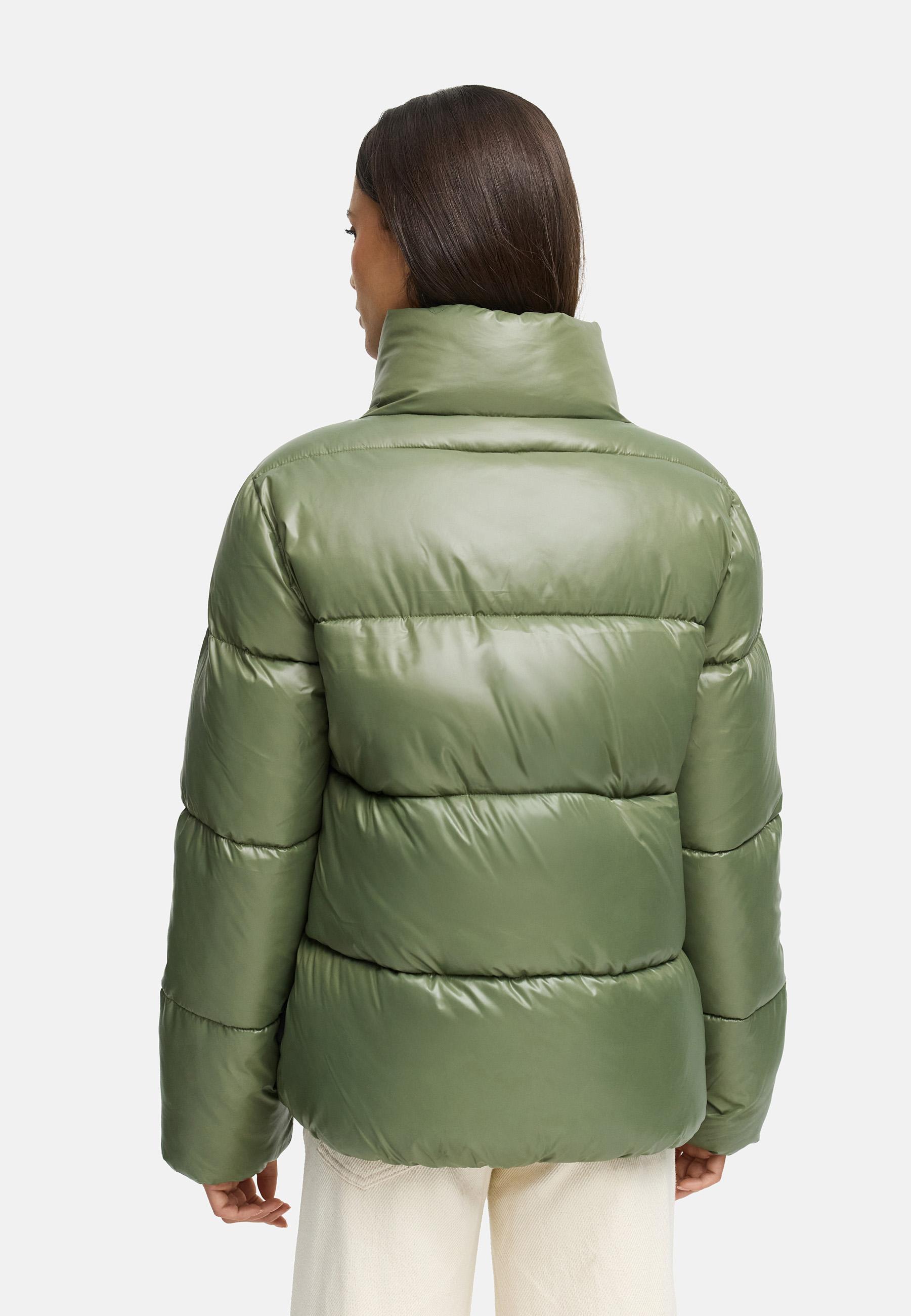Kurze Winter Steppjacke "Hazalee 16" Olive Leaf