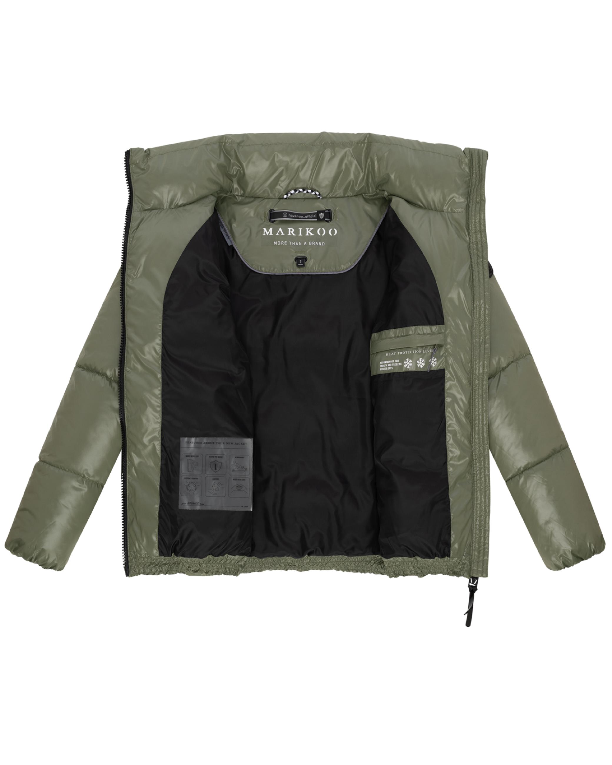 Kurze Winter Steppjacke "Hazalee 16" Olive Leaf