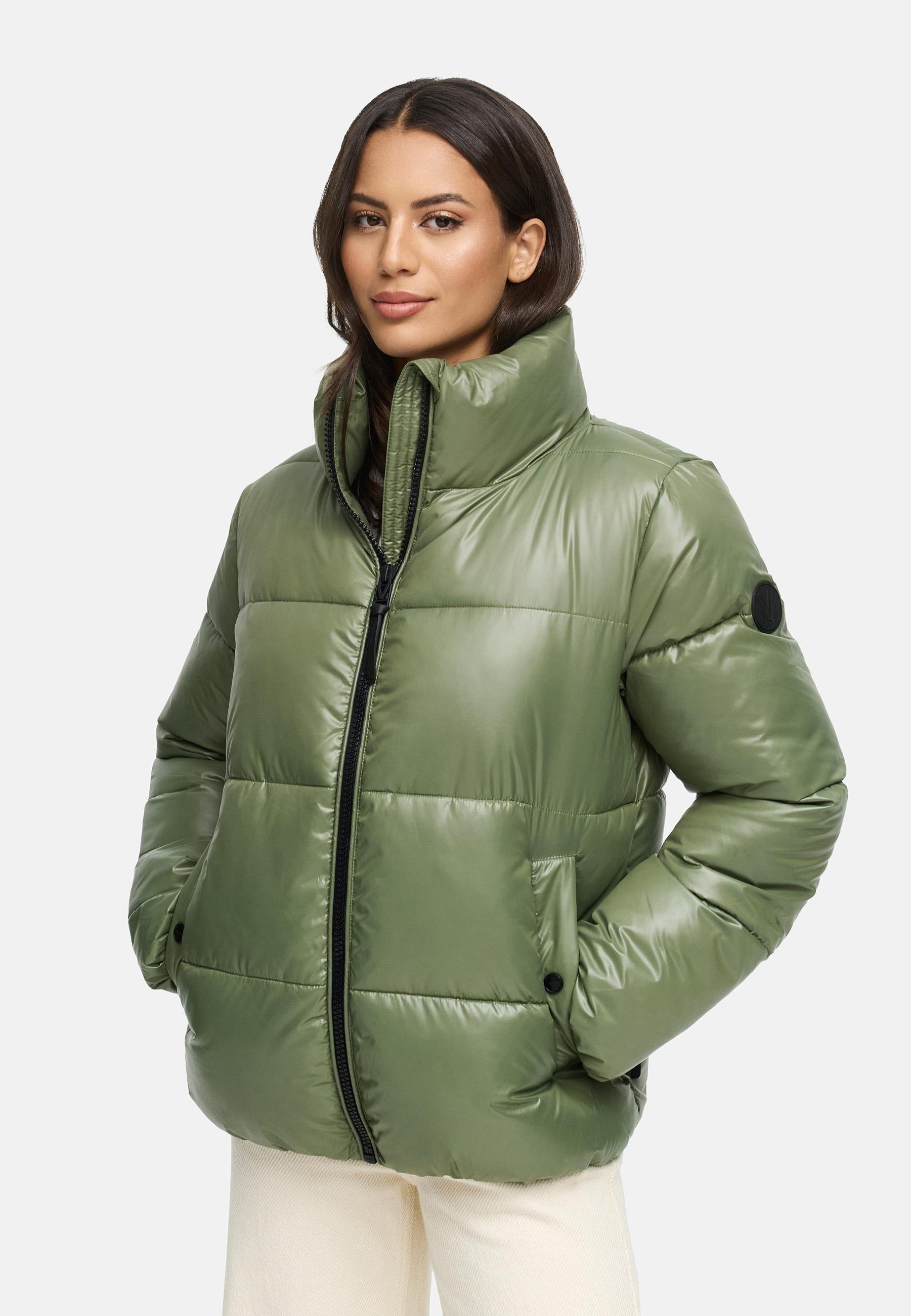 Kurze Winter Steppjacke "Hazalee 16" Olive Leaf