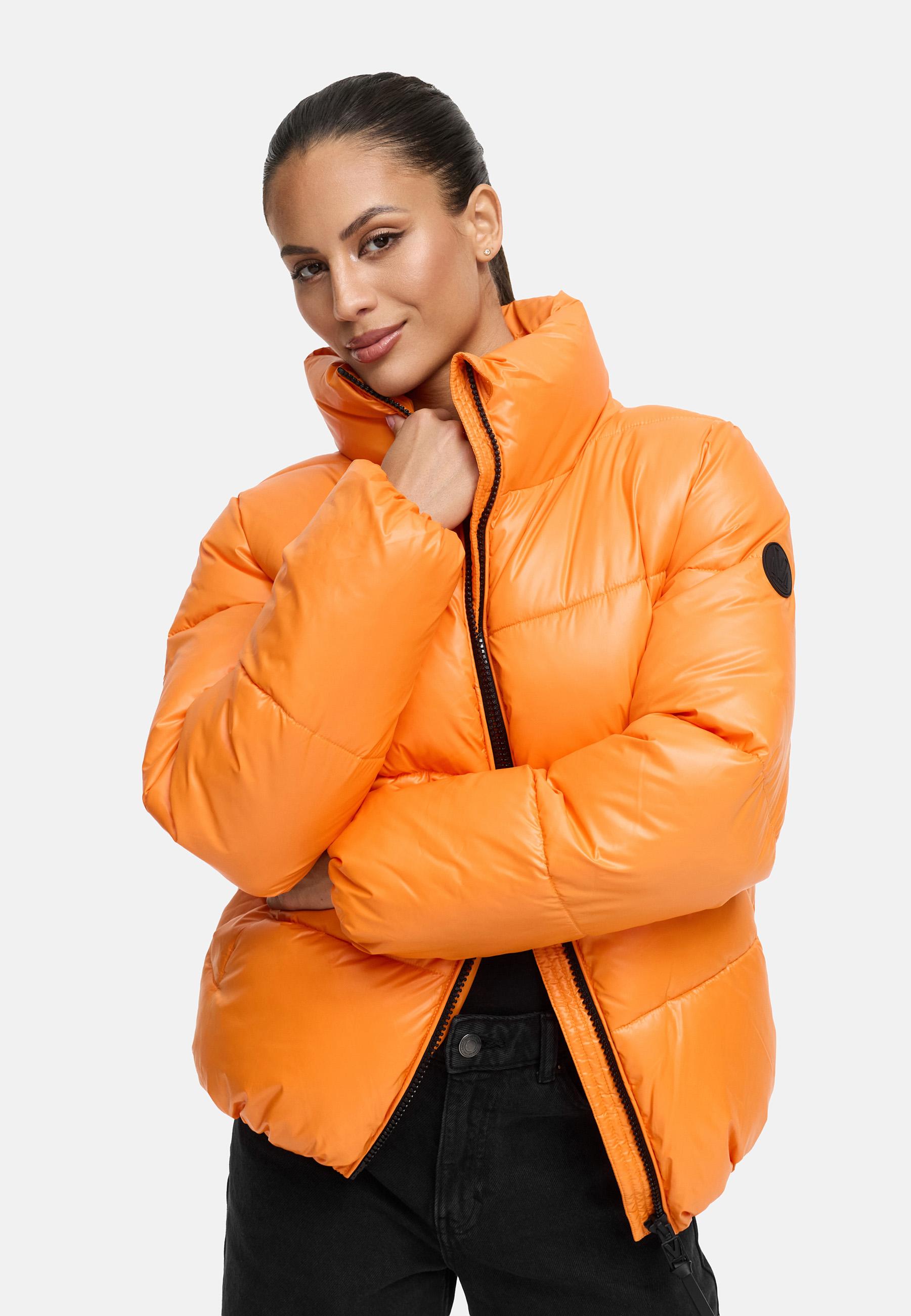 Kurze Winter Steppjacke "Hazalee 16" Orange