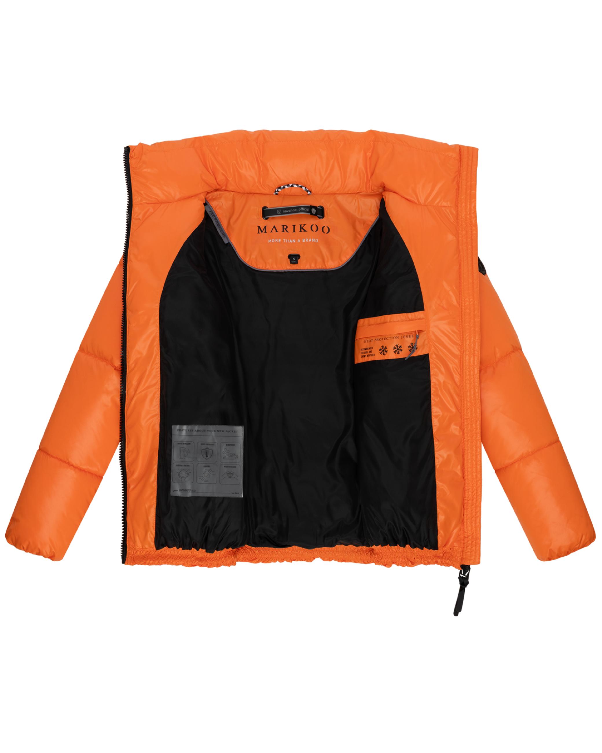 Kurze Winter Steppjacke "Hazalee 16" Orange