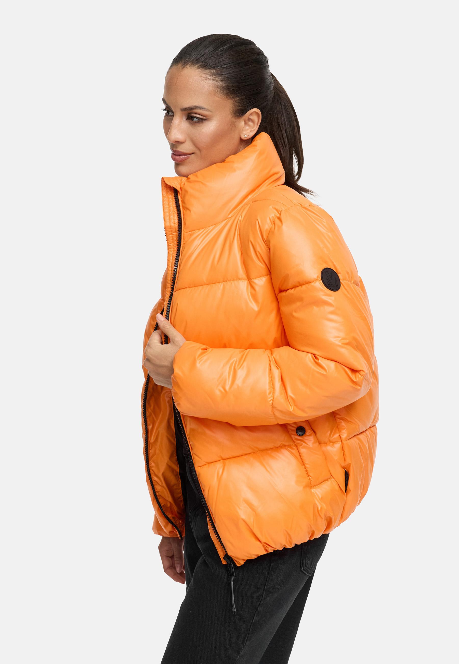 Kurze Winter Steppjacke "Hazalee 16" Orange