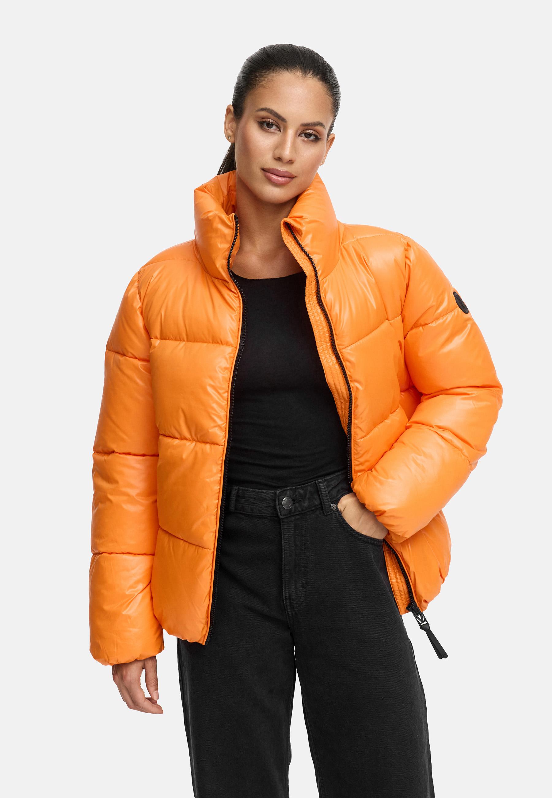 Kurze Winter Steppjacke "Hazalee 16" Orange