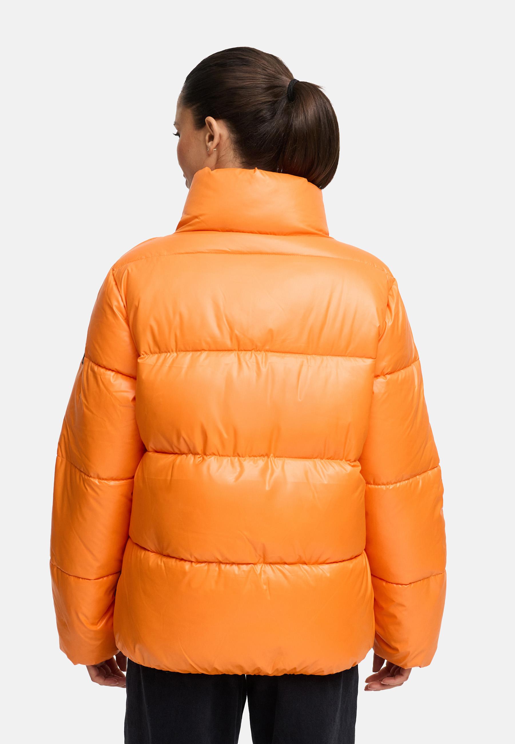 Kurze Winter Steppjacke "Hazalee 16" Orange