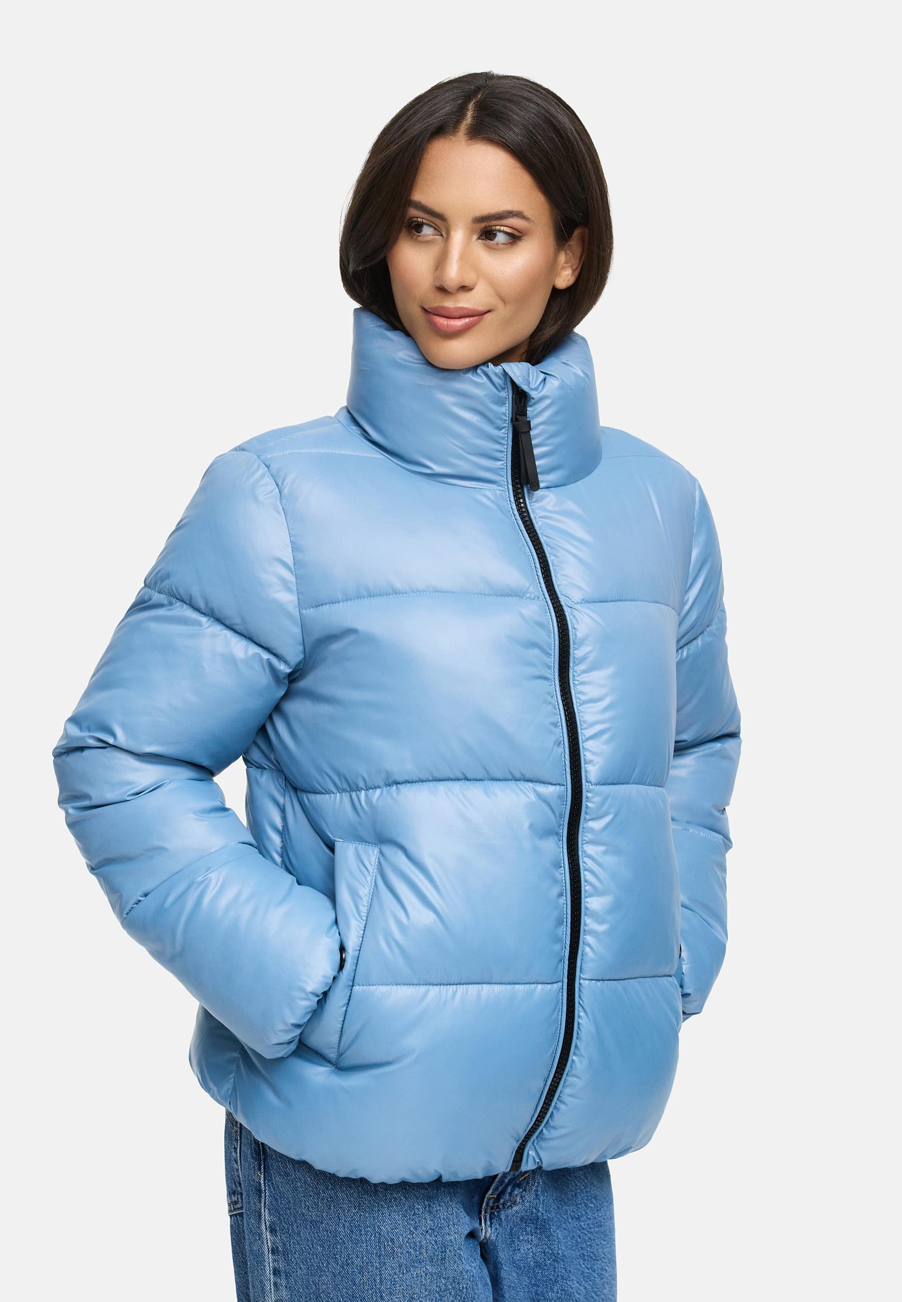 Kurze Winter Steppjacke "Hazalee 16" Powder Blue
