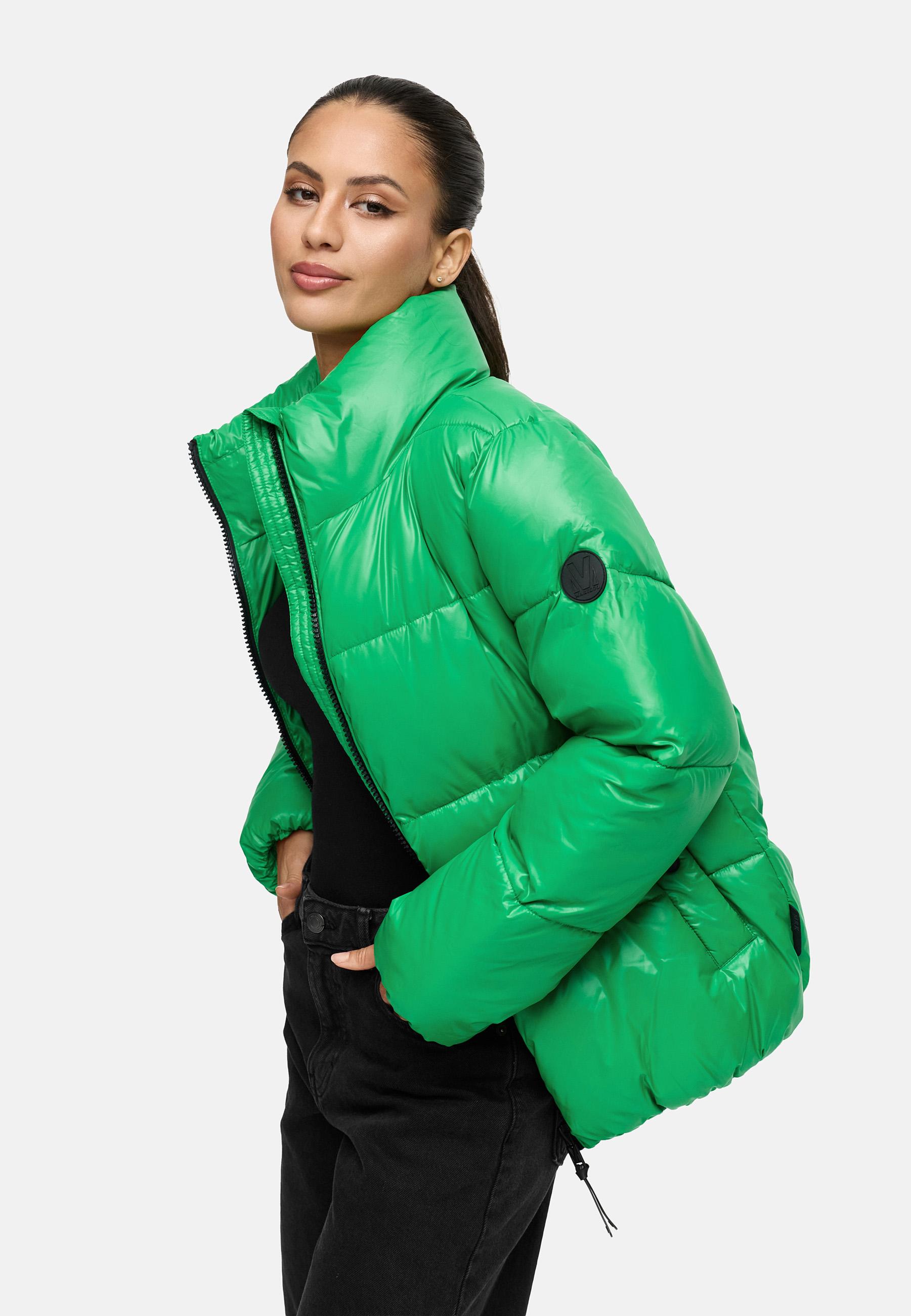 Kurze Winter Steppjacke "Hazalee 16" Smaragd Green
