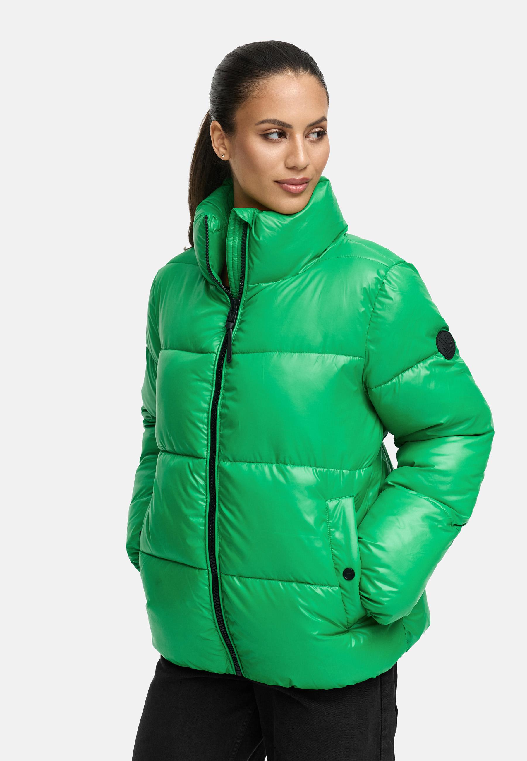 Kurze Winter Steppjacke "Hazalee 16" Smaragd Green
