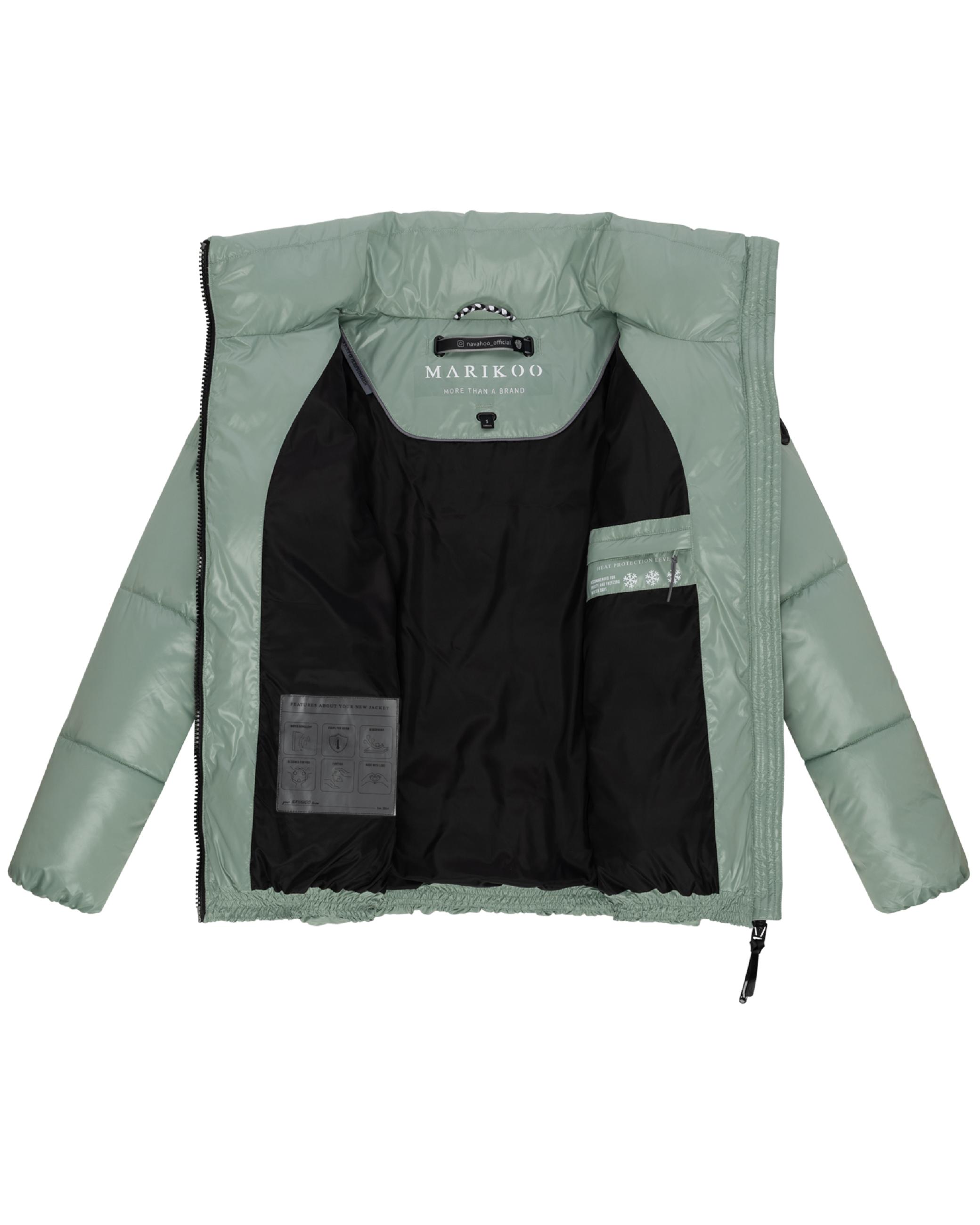Kurze Winter Steppjacke "Hazalee 16" Smokey Mint