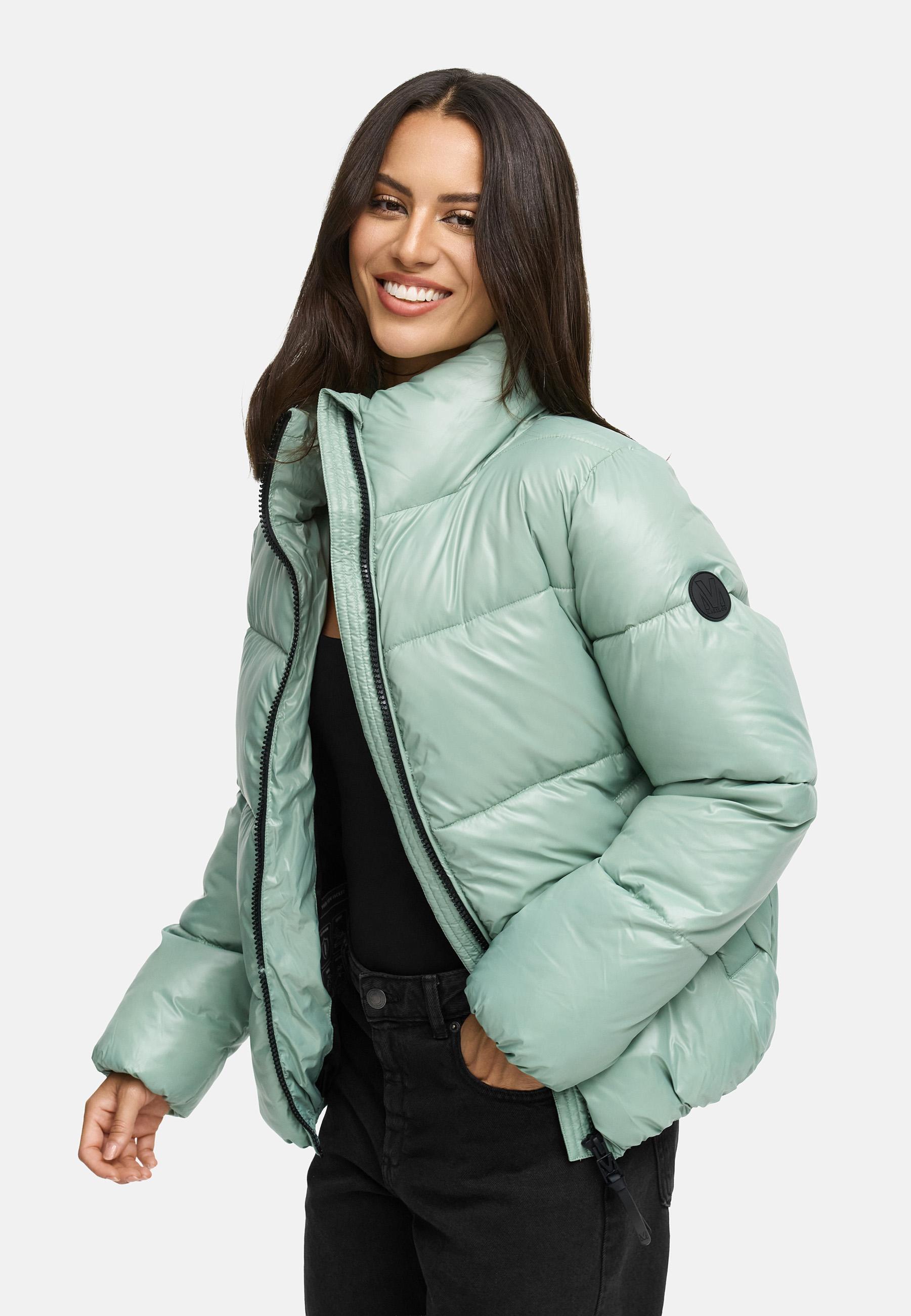 Kurze Winter Steppjacke "Hazalee 16" Smokey Mint